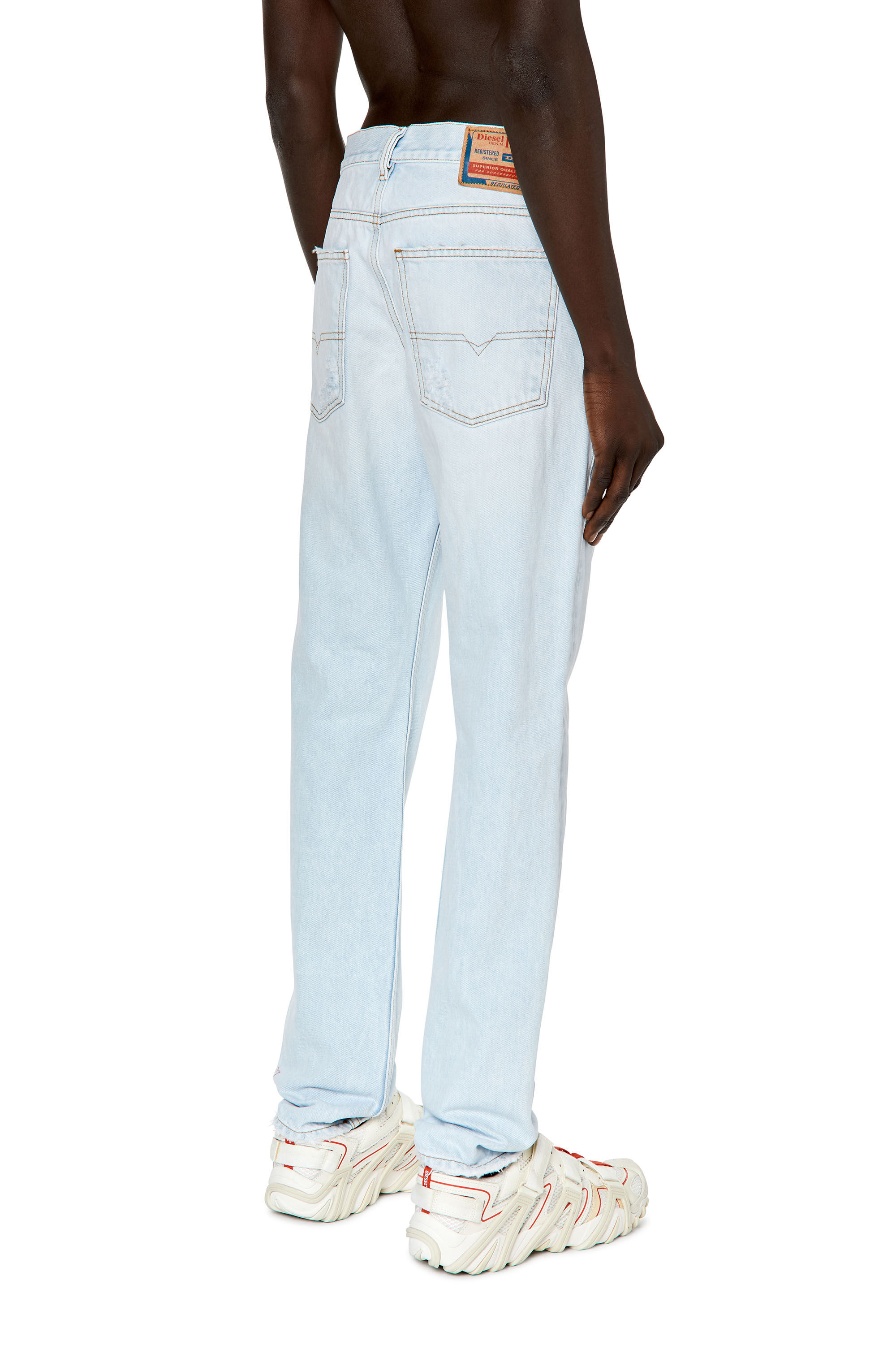 Diesel - 1995 D-Sark 007M6 Straight Jeans, Light Blue - Image 4