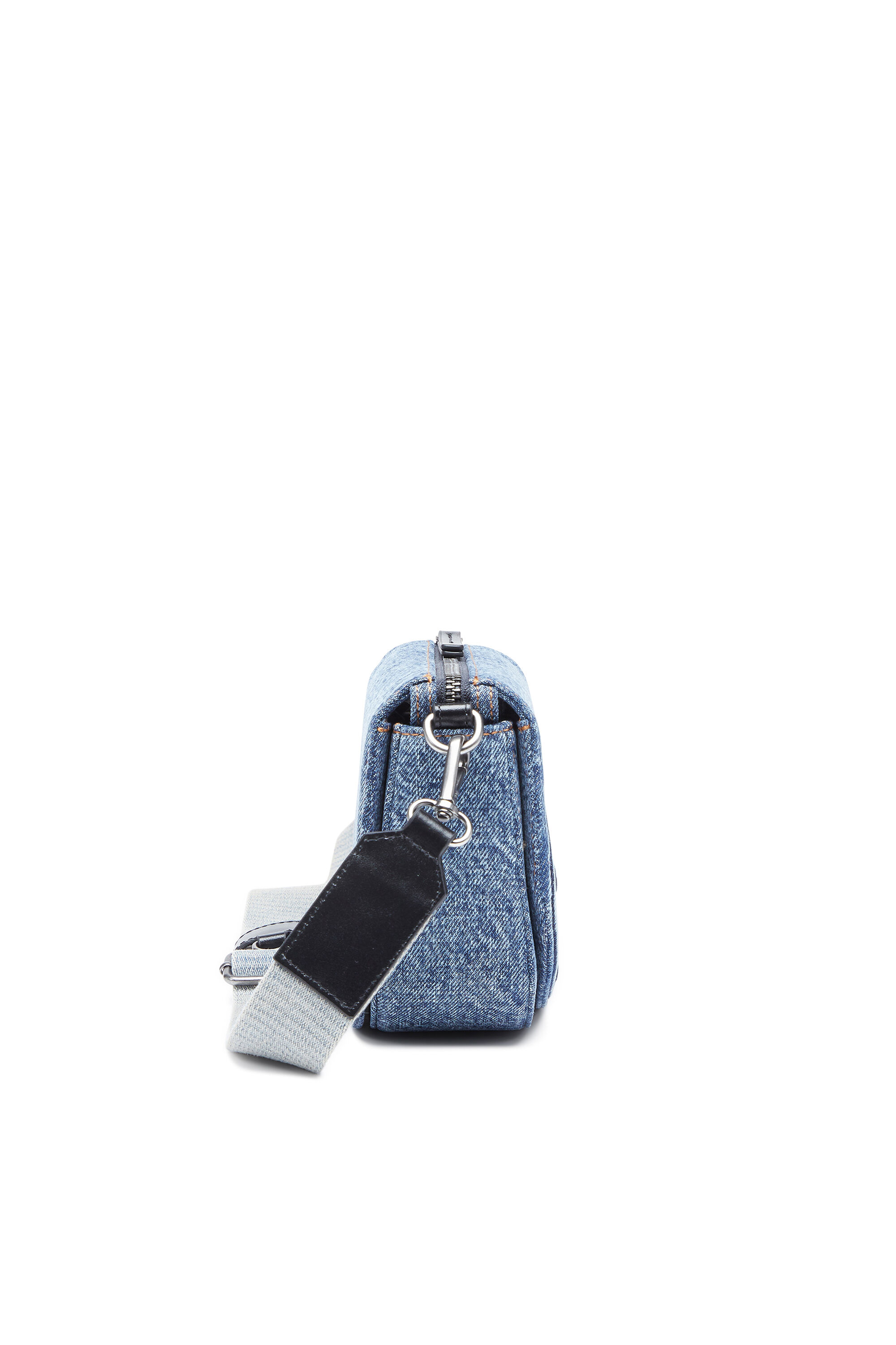 ショルダーバッグ DIESEL 1DR denim Camera Bag Men's 1DR-Camera bag in flocked denim | Black | Diesel