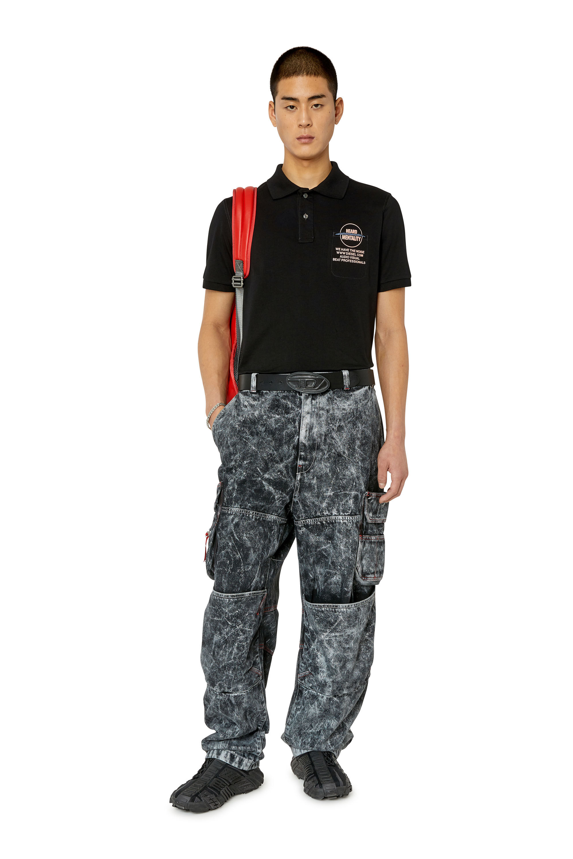 Diesel - T-SPOUCH, Black - Image 1