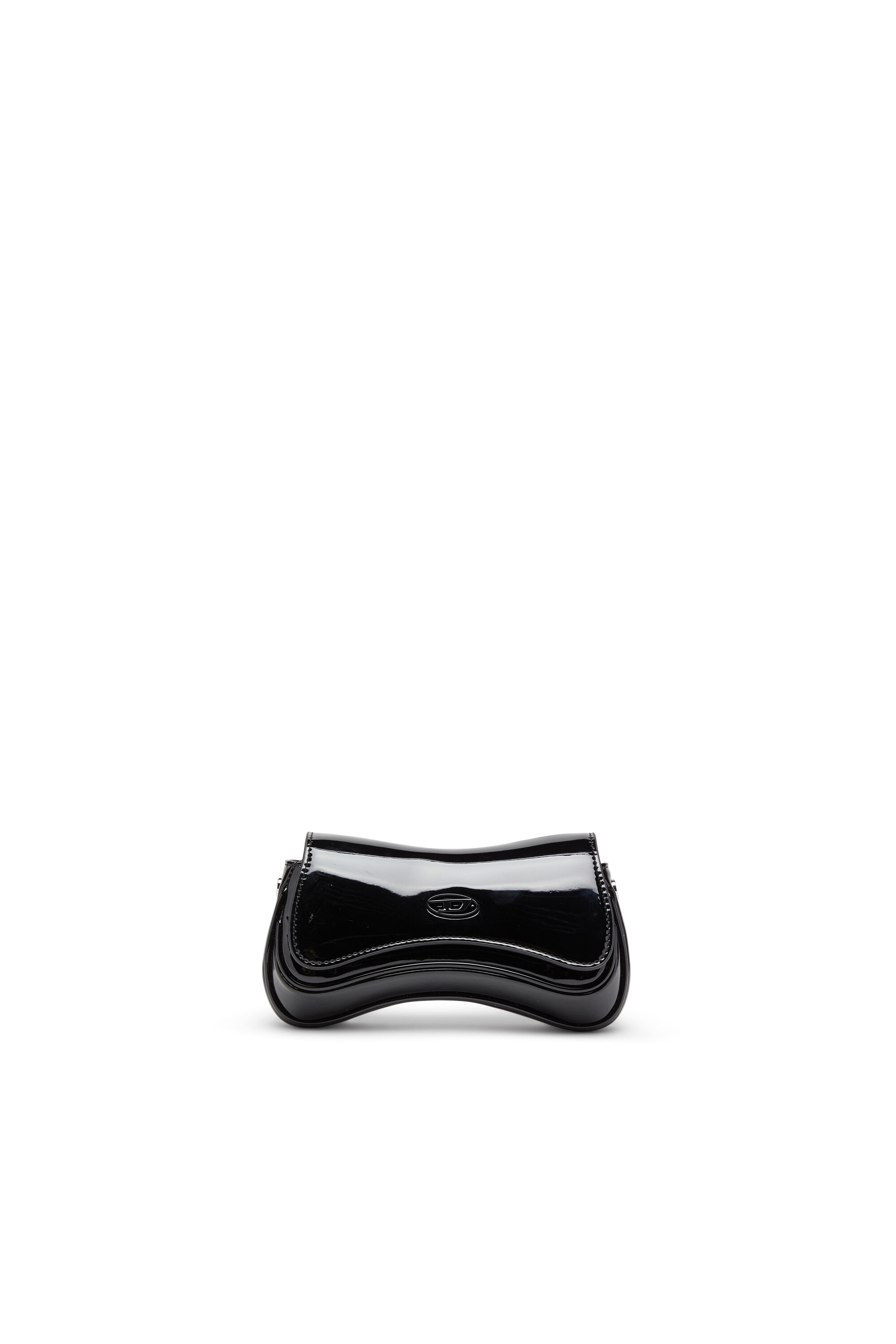 Diesel - PLAY CROSSBODY XS, Woman's Play-Small crossbody bag  in glossy PU in Black/Flash mirror - 1