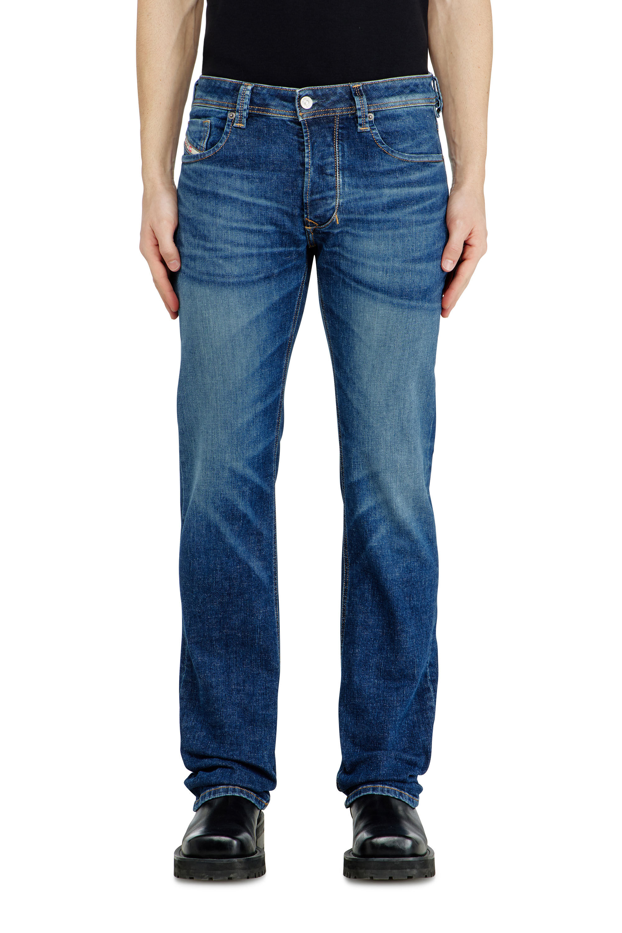 Diesel - Man's Regular Jeans 1985 Larkee 09J47, Dark Blue - 4