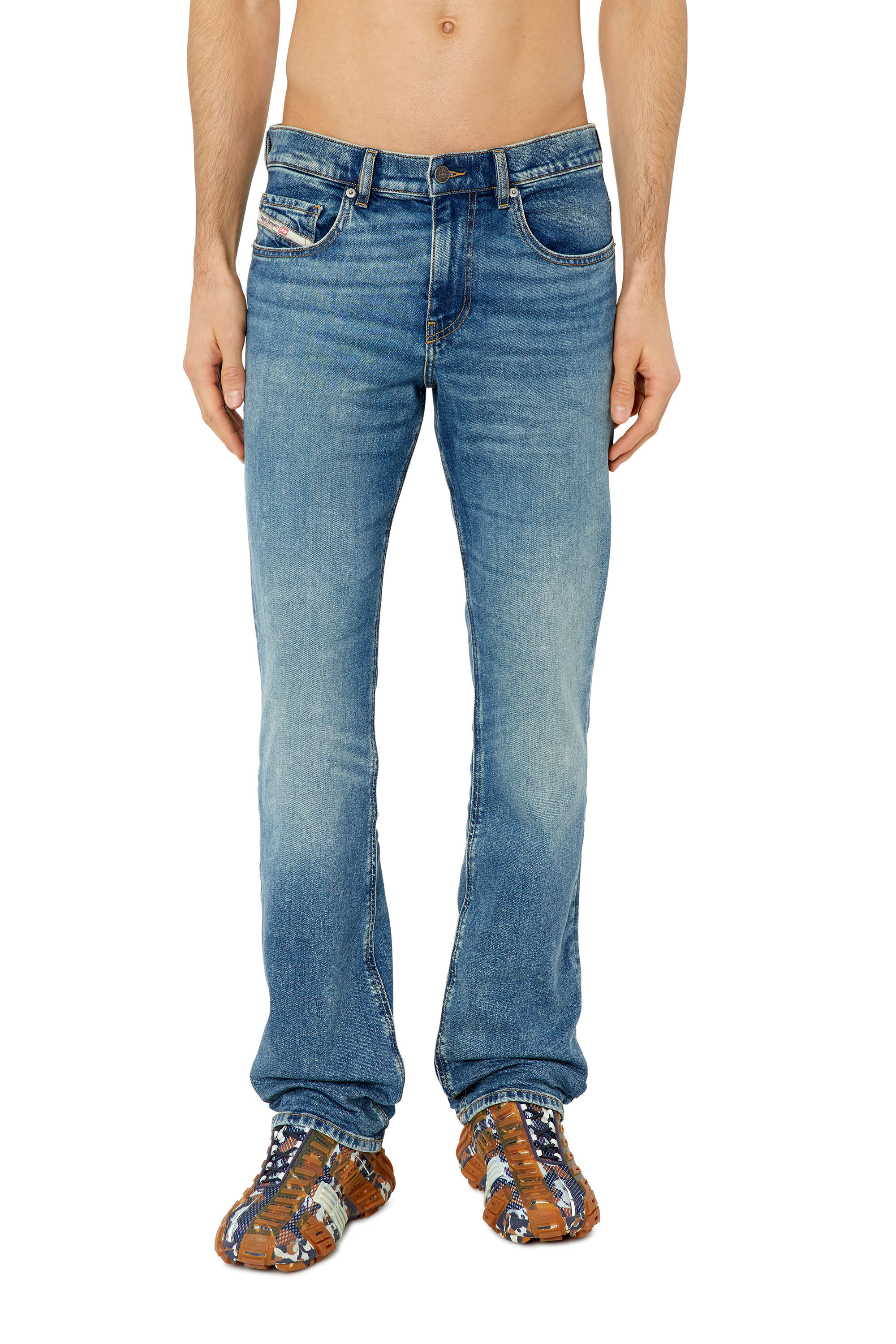 Diesel - 2021 D-Vocs E09EI Bootcut Jeans, Medium blue - Image 3