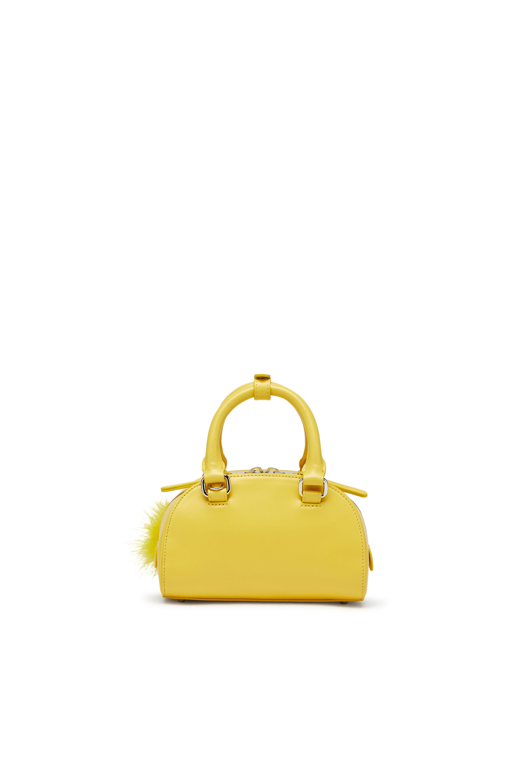 Diesel - 1DR DOME CROSSBODY, Woman's 1DR Dome-Mini bowling bag in nappa leather in Yellow - 2