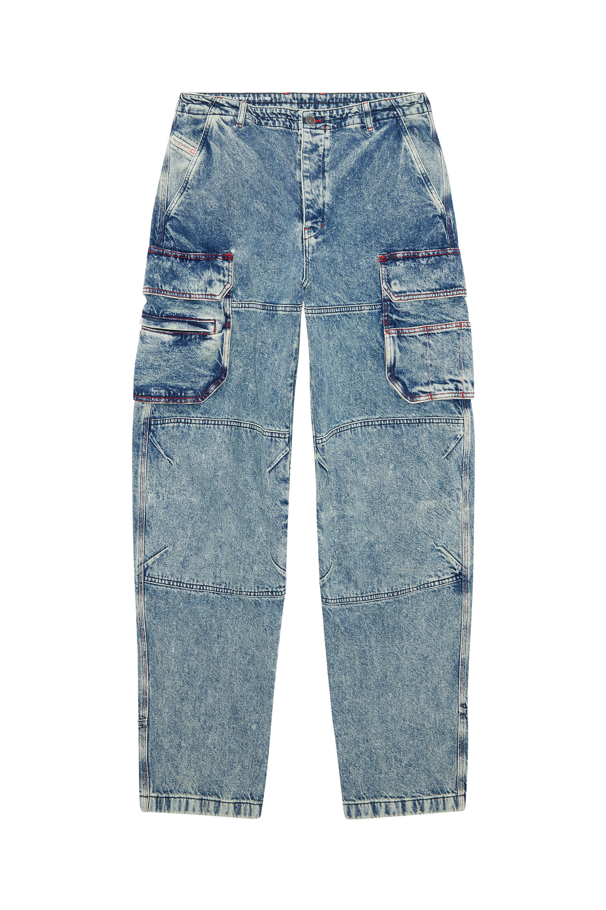 Diesel - D-Fish 0EMAN Straight Jeans, Medium blue - Image 2