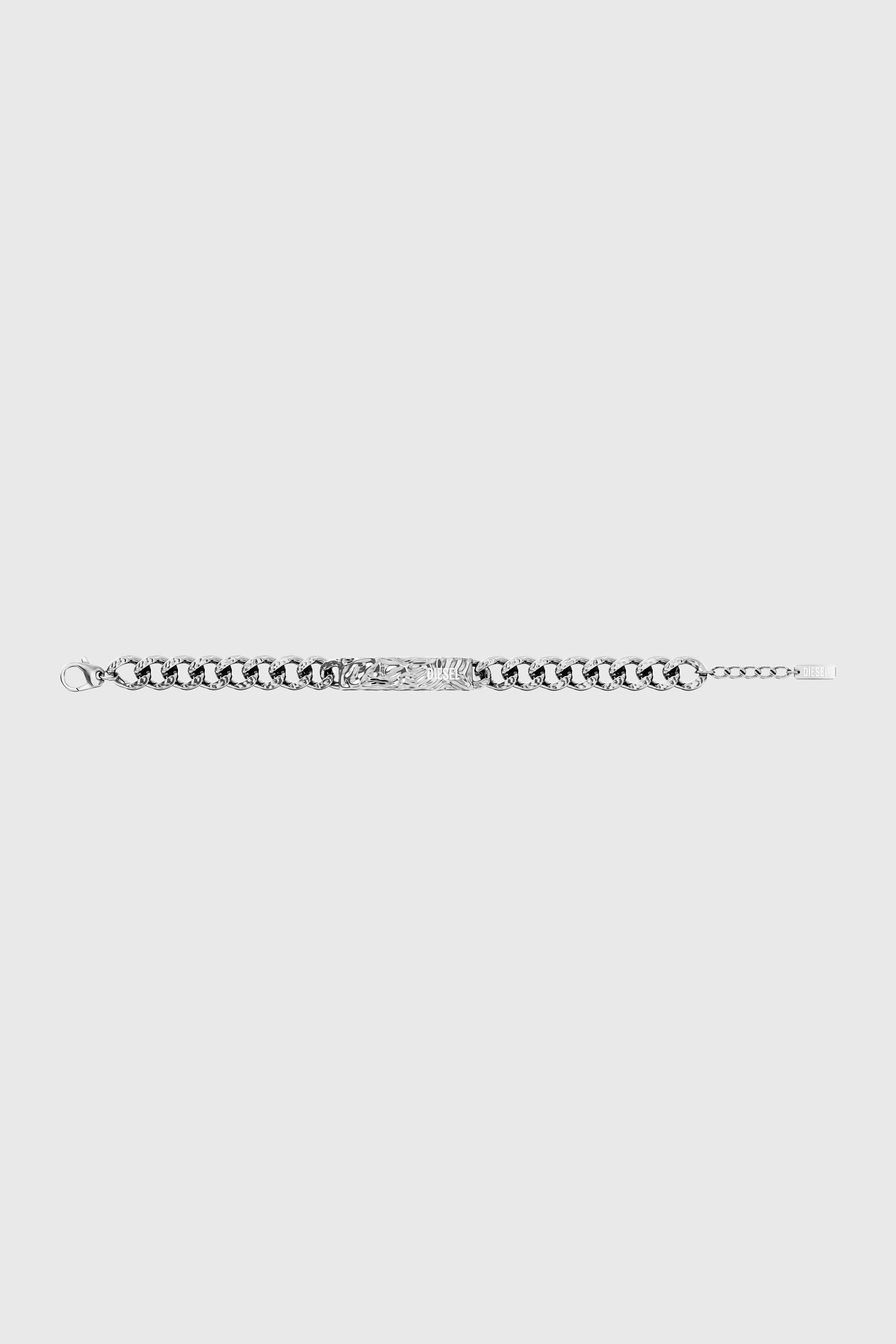 Diesel - DX1732040, Unisex's Stainless Steel ID Bracelet in Silver - 6