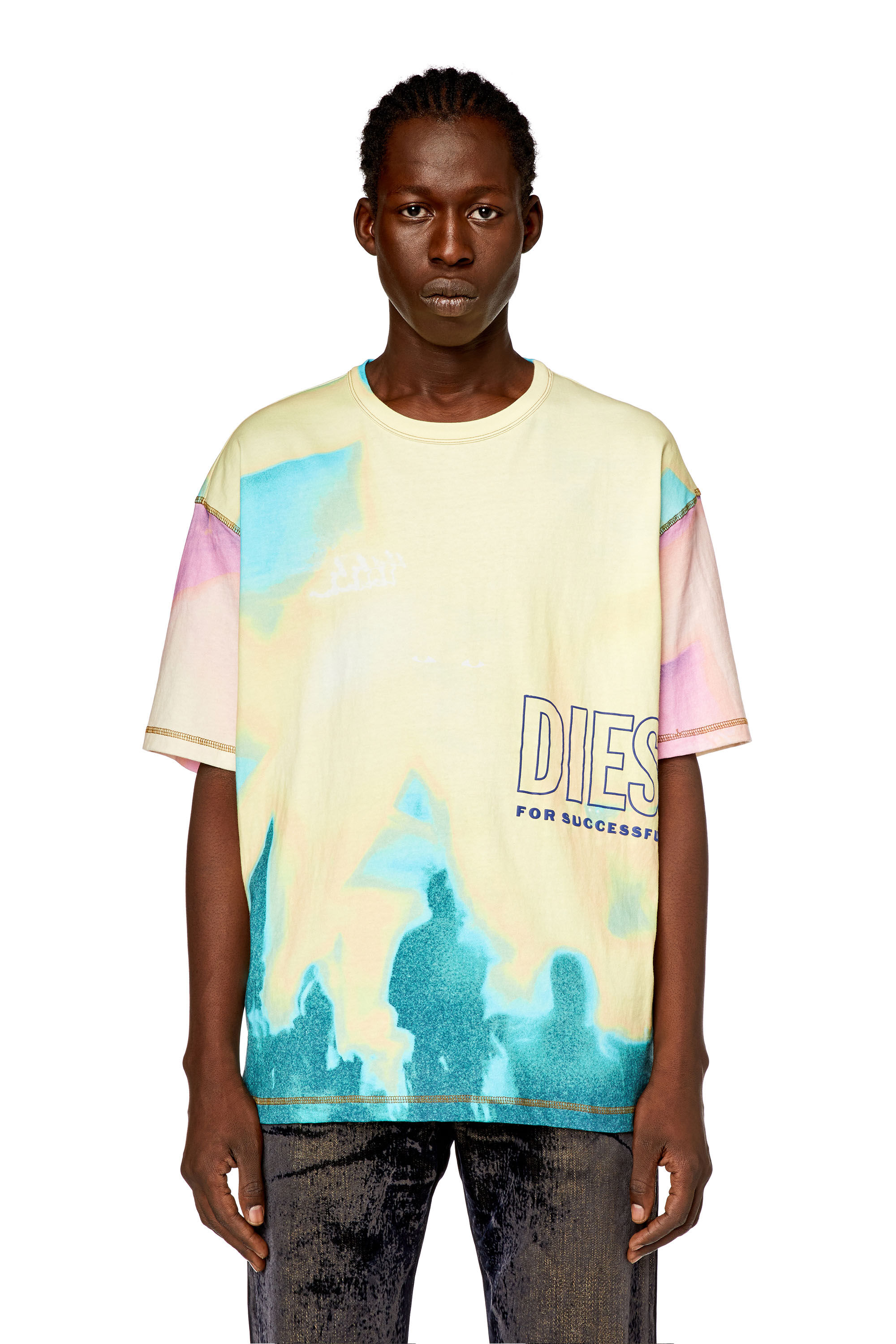 Diesel - T-WASH-COLOR, Yellow - Image 3