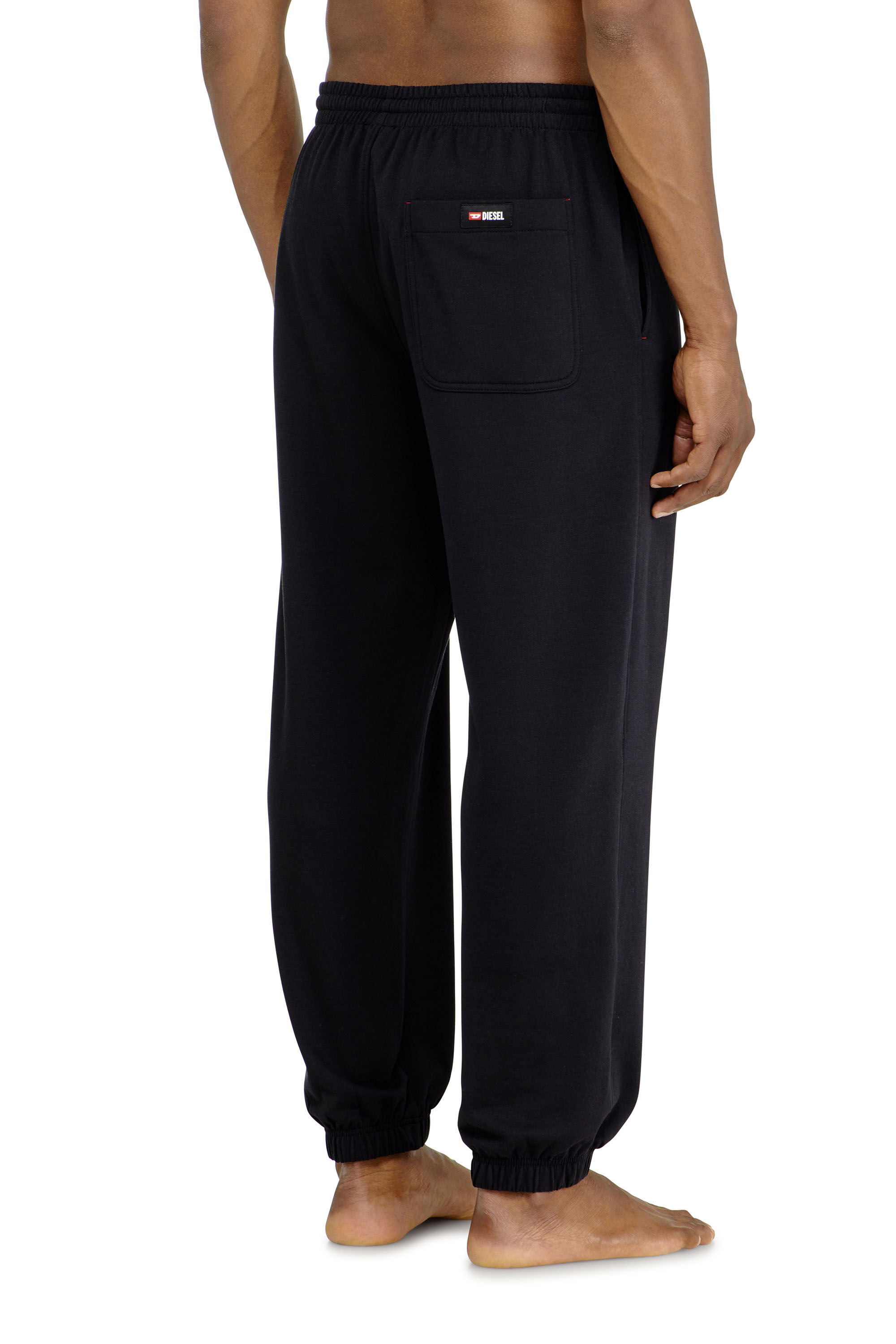 Diesel - LENNY-D-CORE, Man's Sweatpants in peached cotton blend in Black - 2