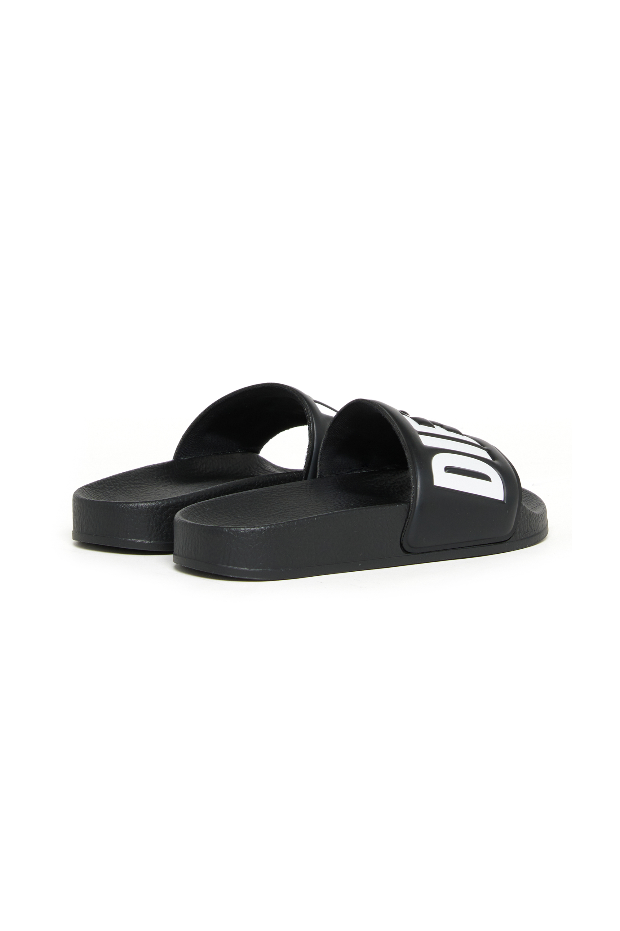 Diesel - SA-BWBISQOF, Unisex's SA-BWBISQOF-Slides with debossed logo in Black - 3