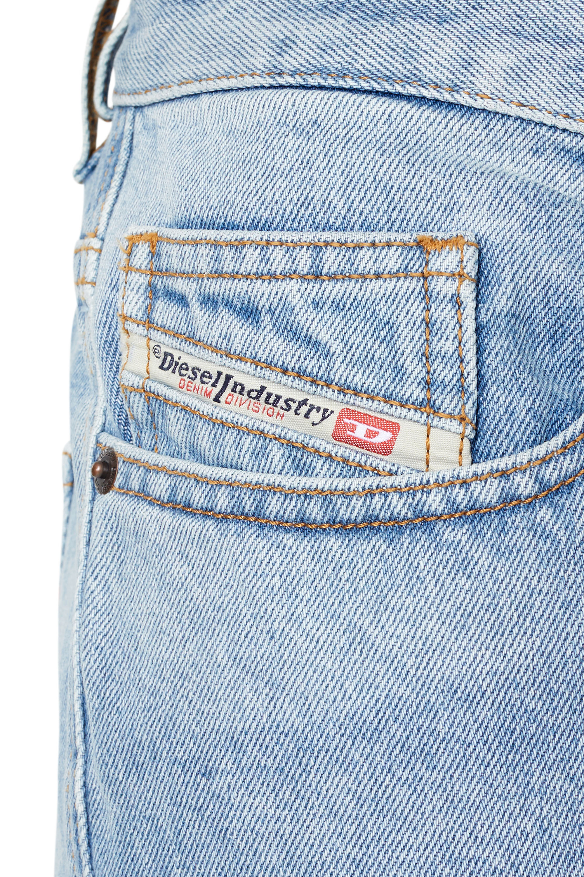 Diesel - 2020 D-Viker 007G6 Straight Jeans, Light Blue - Image 3
