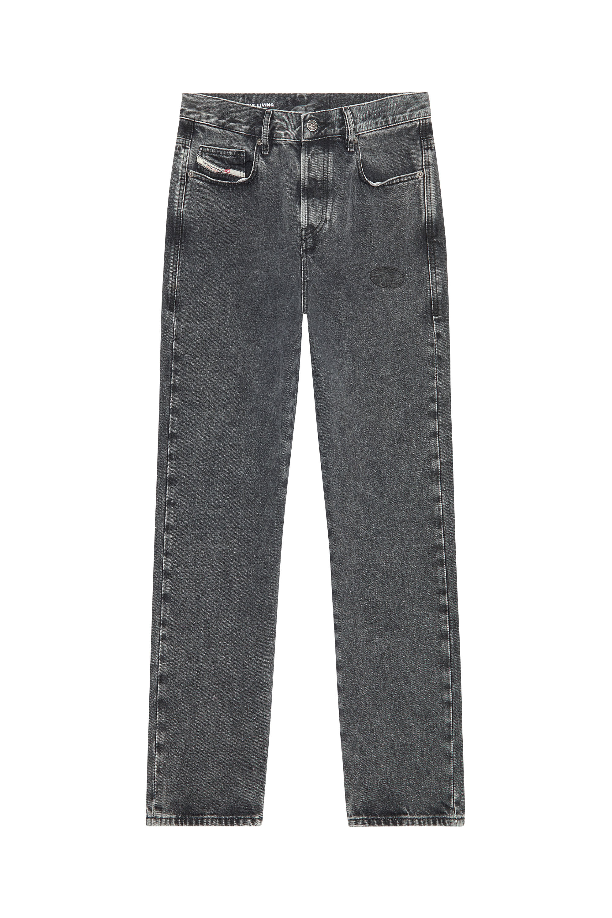 Diesel - 2020 D-Viker 007N4 Straight Jeans, Black/Dark grey - Image 5