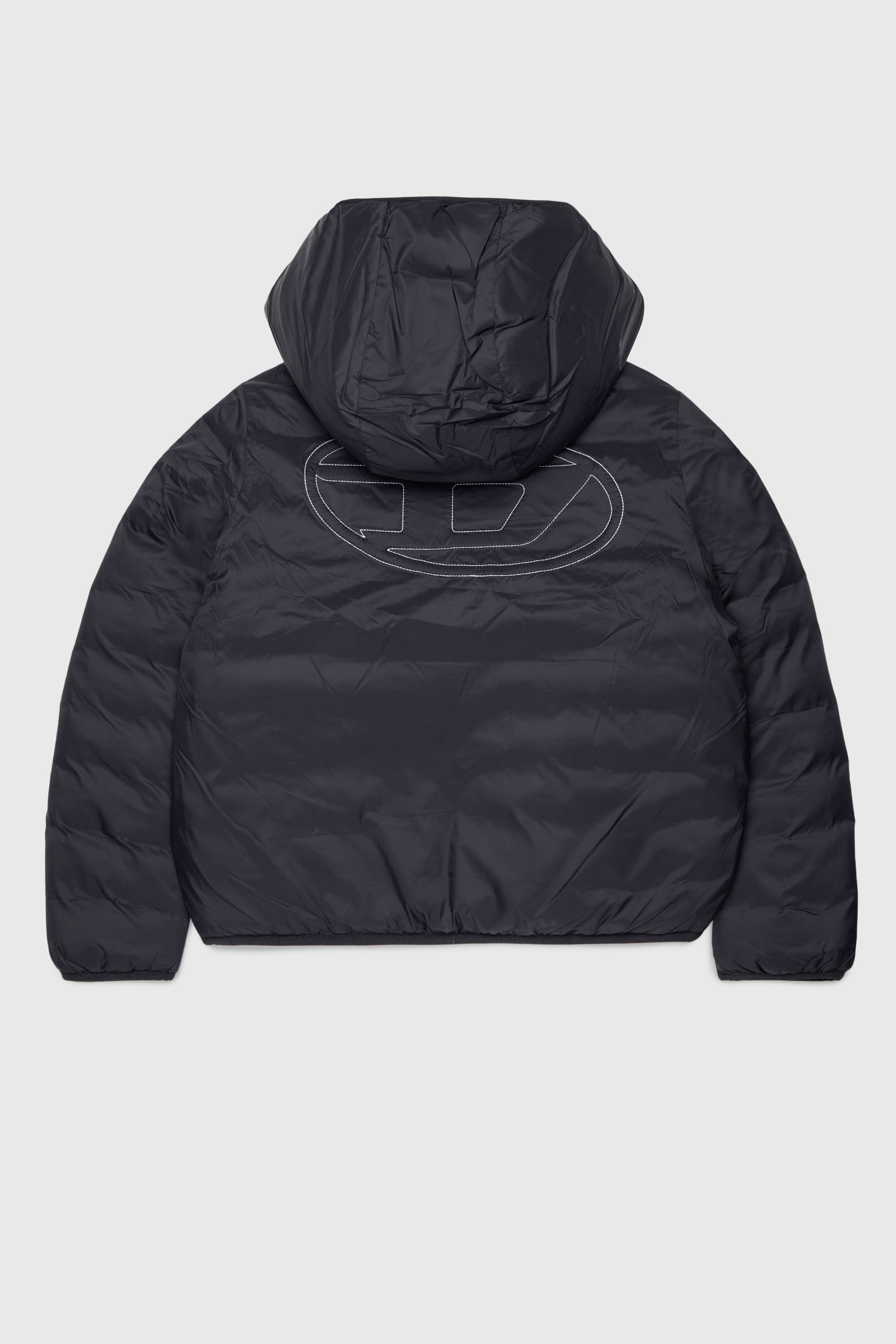 Diesel - JOSIPLS, Unisex's Hooded jacket in padded nylon in Black - 2
