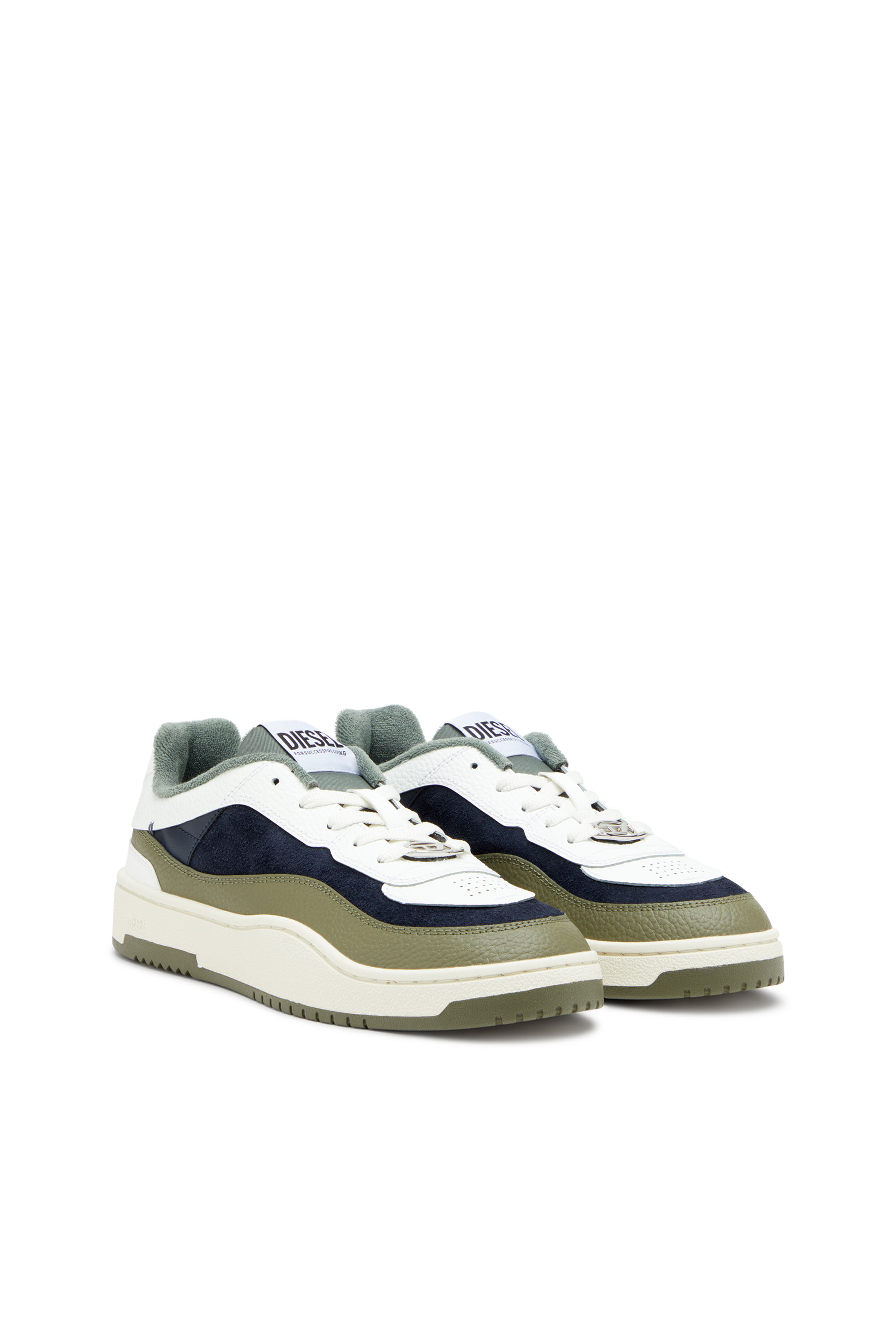 S-OVAL SKATE LOW, White/Green S-OVAL SKATE LOW, White/Green