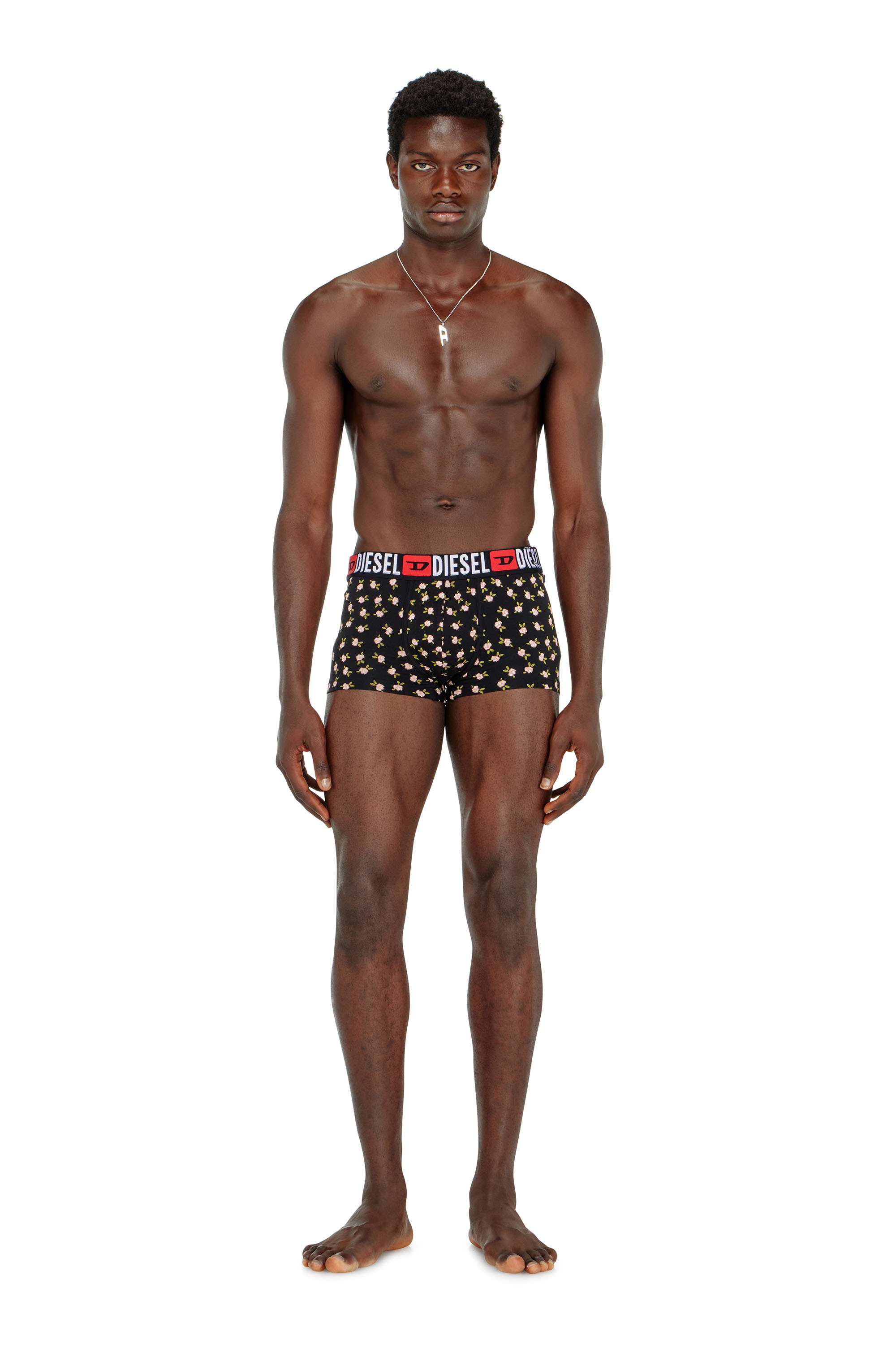 Diesel - UMBX-DAMIENTHREEPACK, Man's Three-pack of stretch cotton trunks with floral print in null - 2