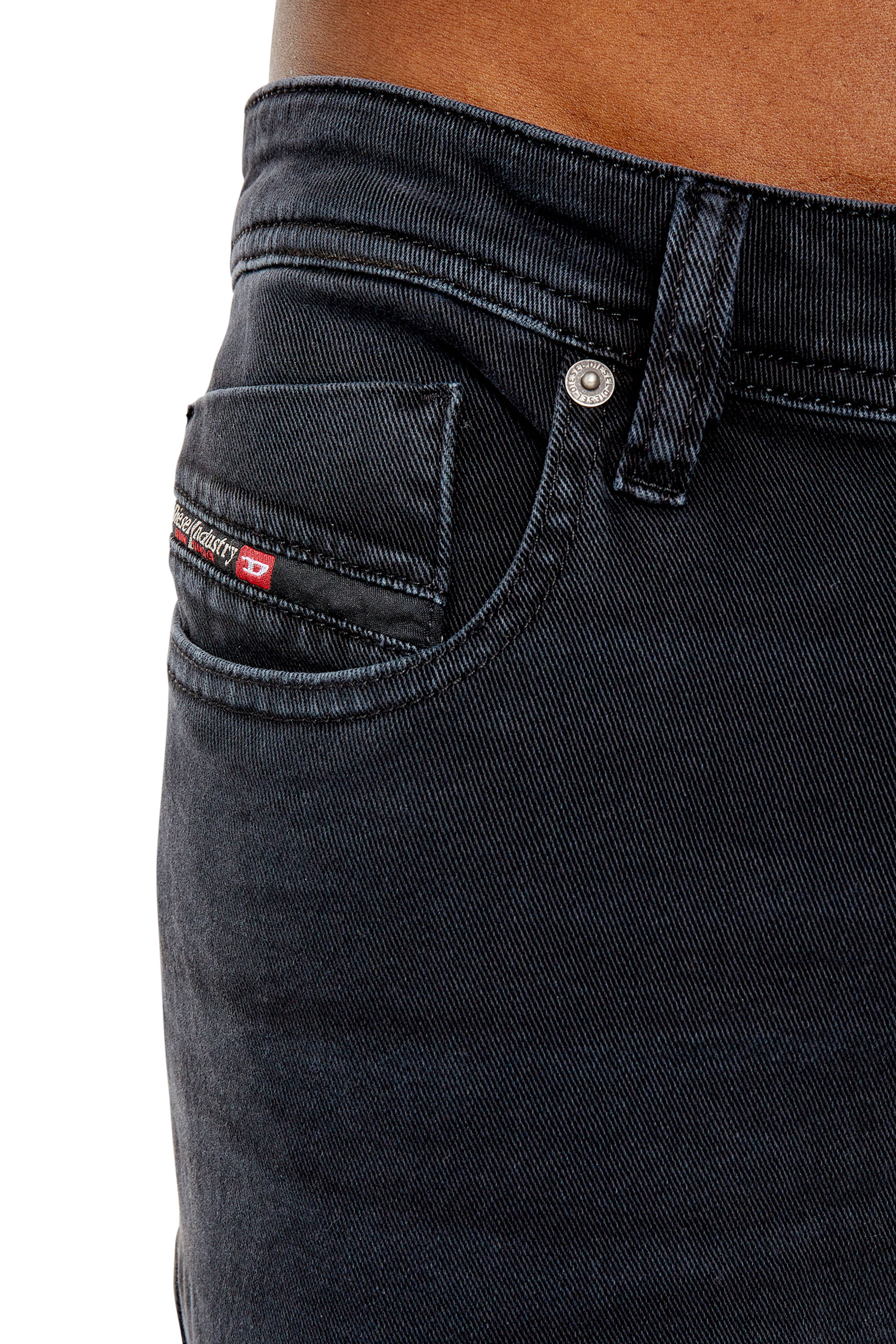 Diesel - 1979 Sleenker 0QWTX Skinny Jeans, Black/Dark grey - Image 3