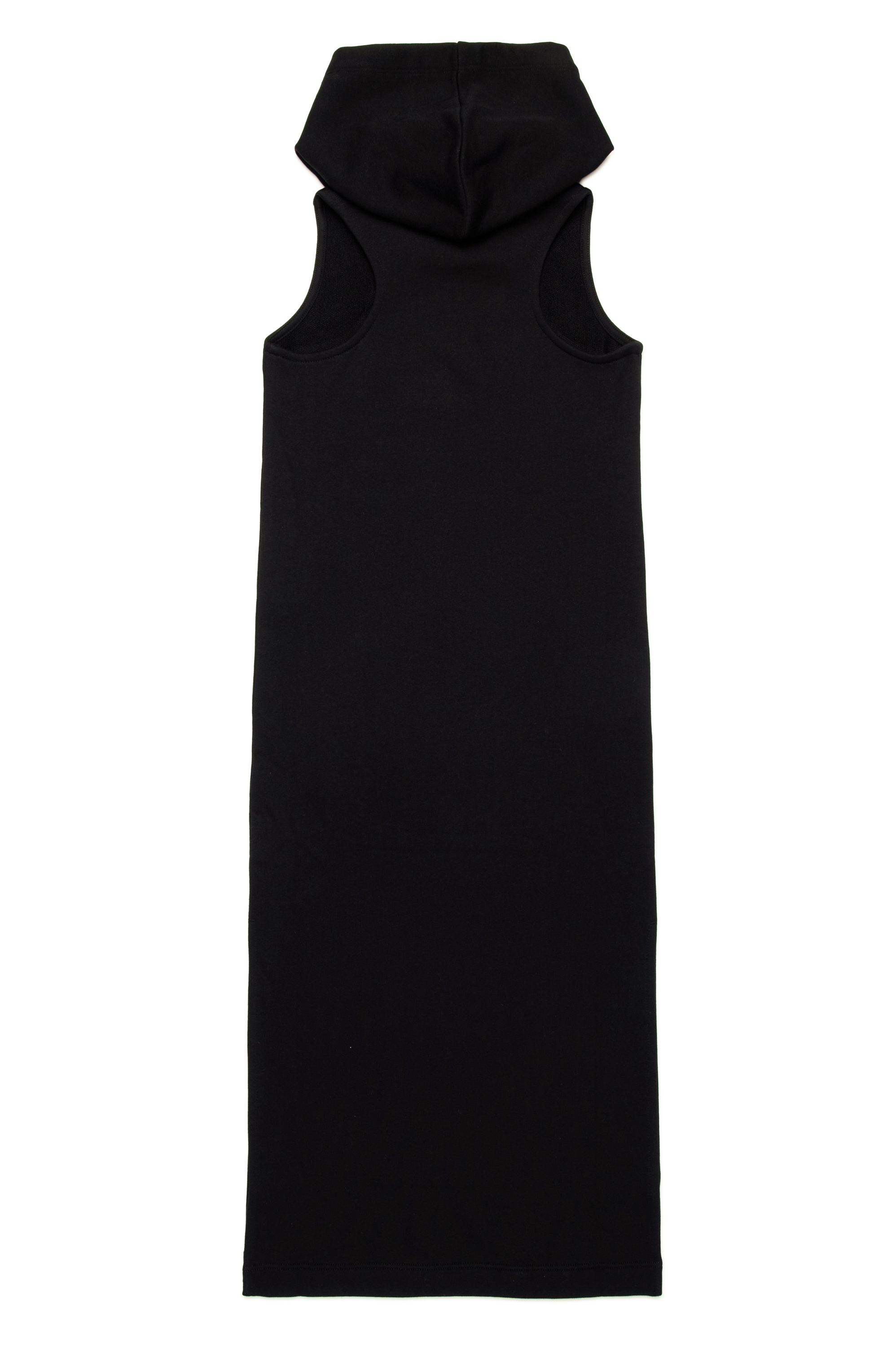 Diesel - DYTES, Woman's Sleeveless hoodie dress with cut-out logo in Black - 2