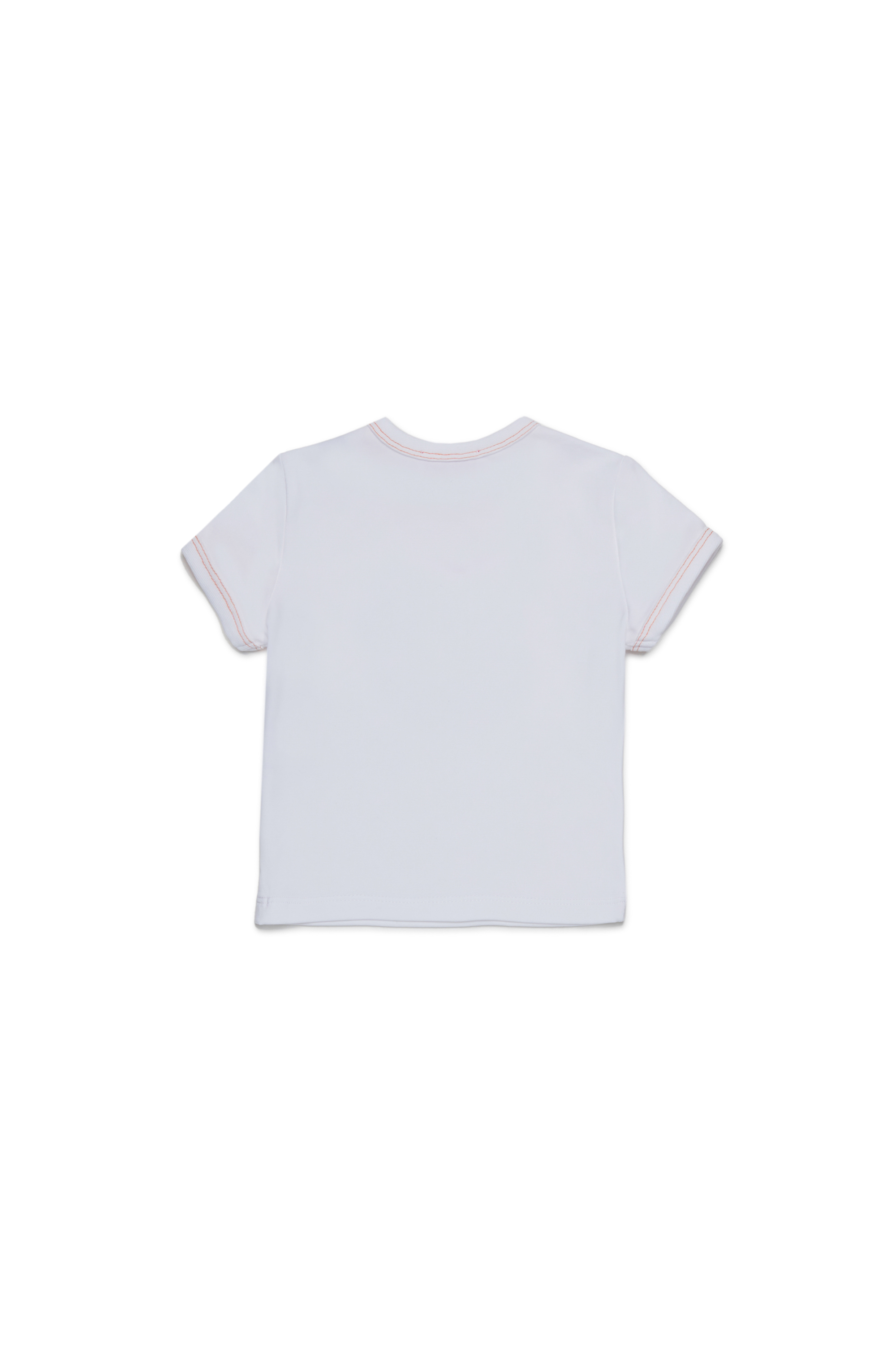 Diesel - TRILIB, Woman's Cotton T-shirt with heart print in White - 2