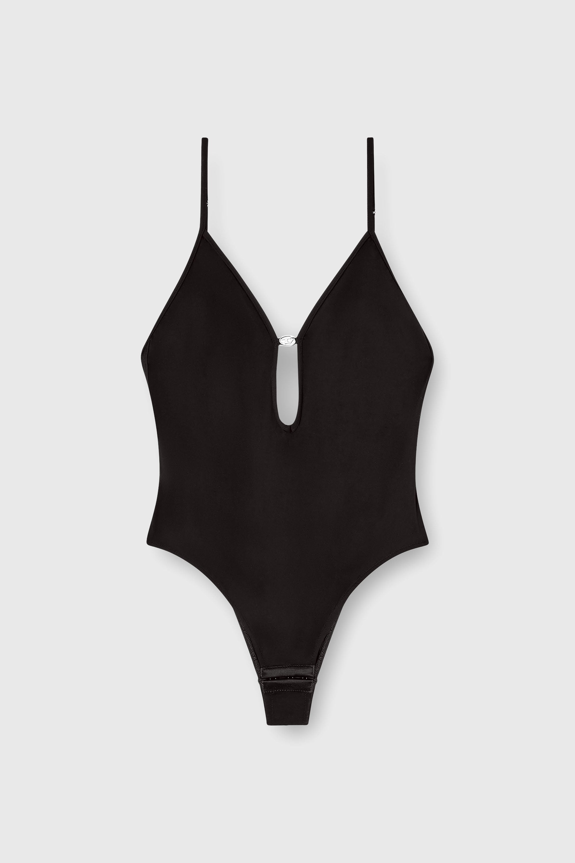 Diesel - UFBY-OVAL-D-BODYSUIT, Woman's Oval D bodysuit in Black - 2