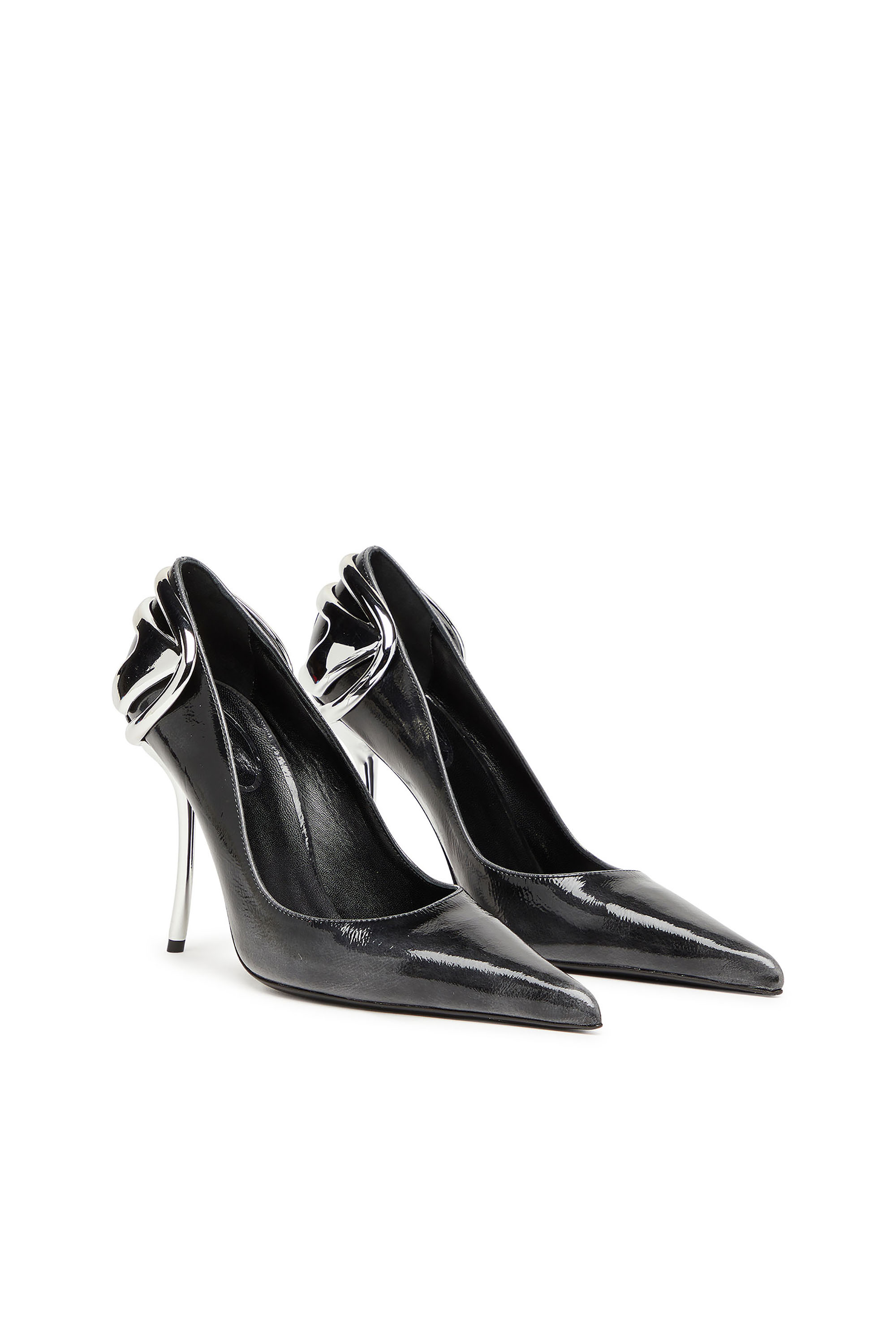 D-TEN&HALF P, Black Diesel - D-TEN&HALF P, Woman's D-Ten&Half-Pumps in patent pull-up leather in Black - 2