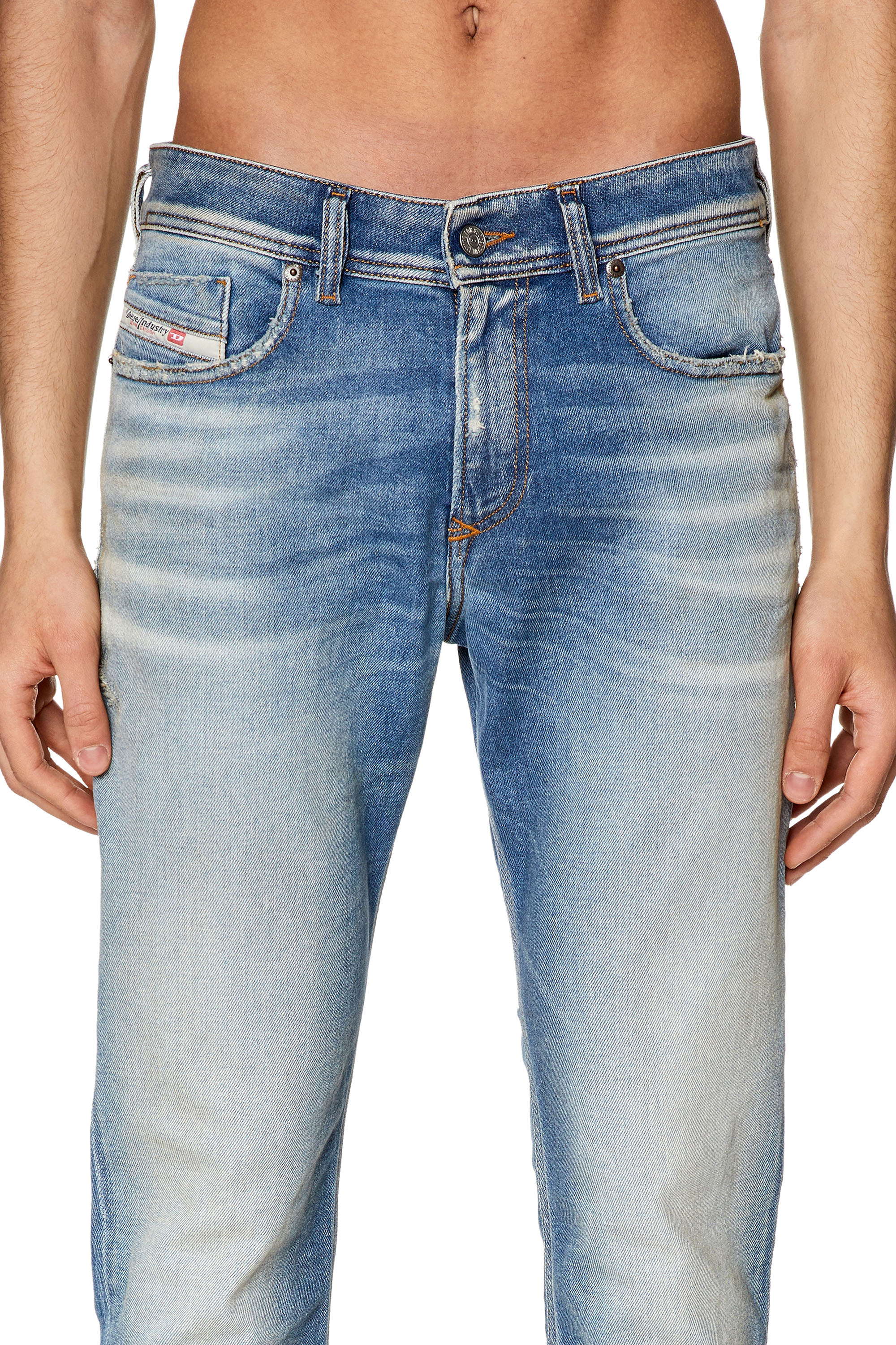 Diesel - 1979 Sleenker 09G26 Skinny Jeans, Light Blue - Image 3