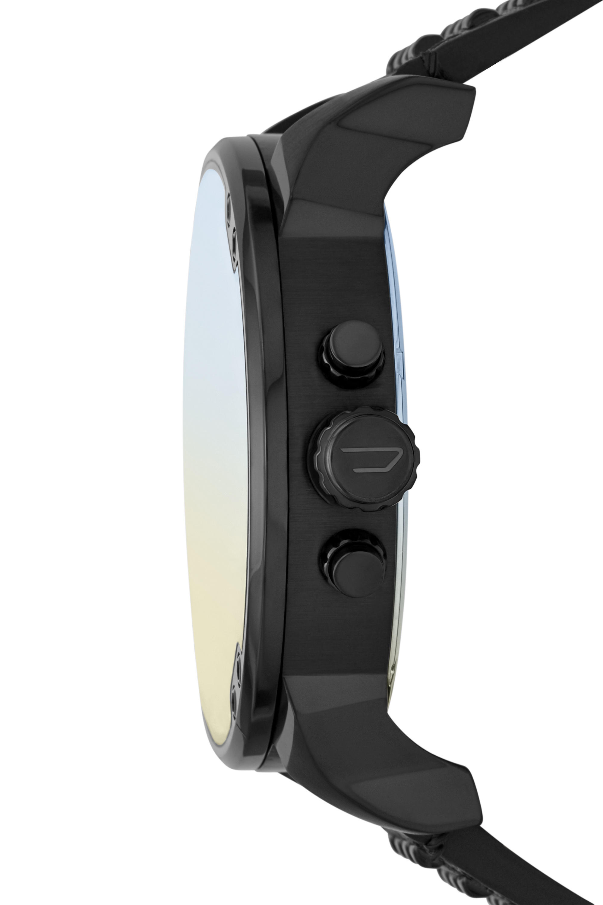 Diesel - DZ7451, Man's Mr. Daddy chronograph black leather watch in Black - 3