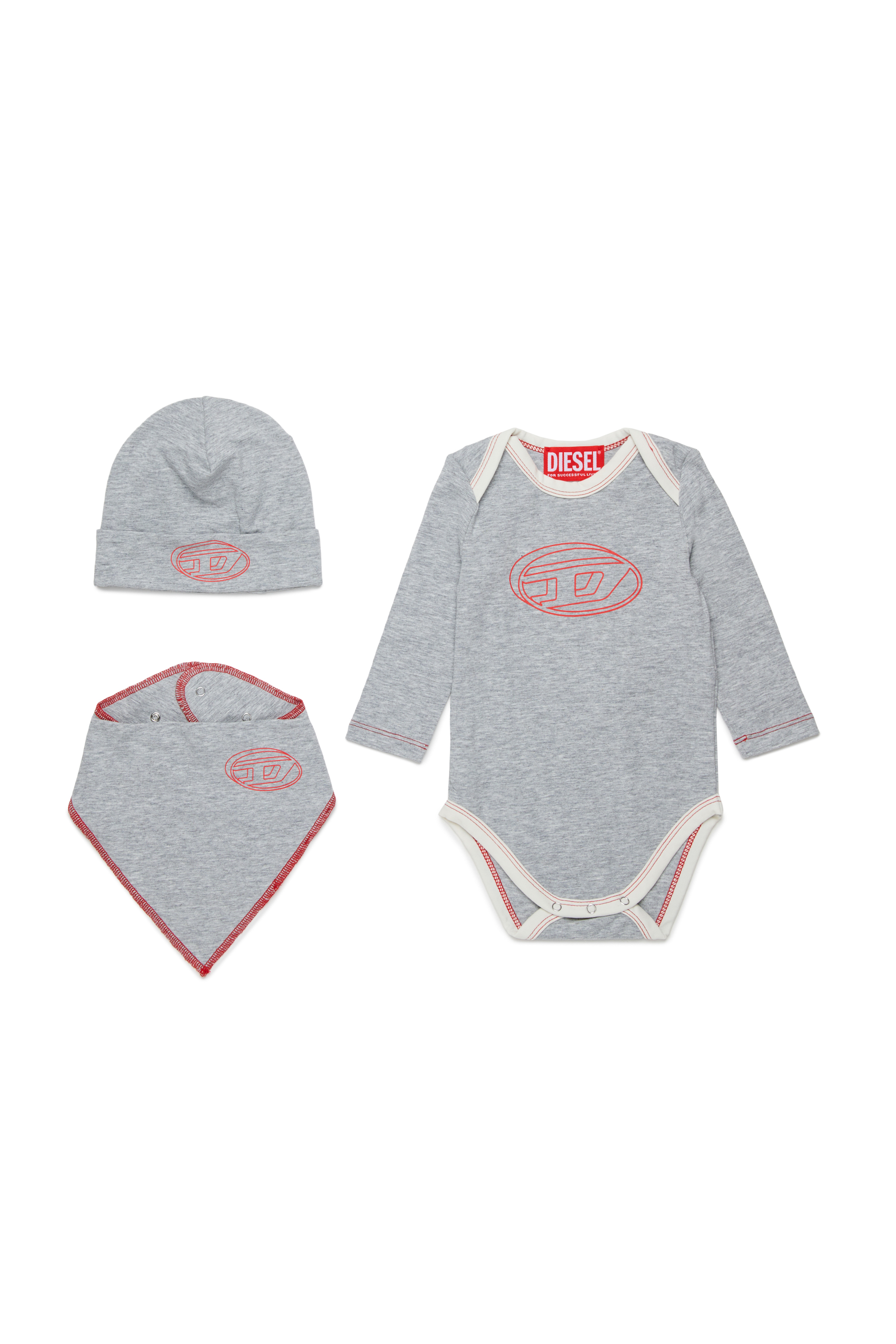 Diesel - USISSYBOX-NB, Unisex's Cotton underwear kit with logo in Grey - 1
