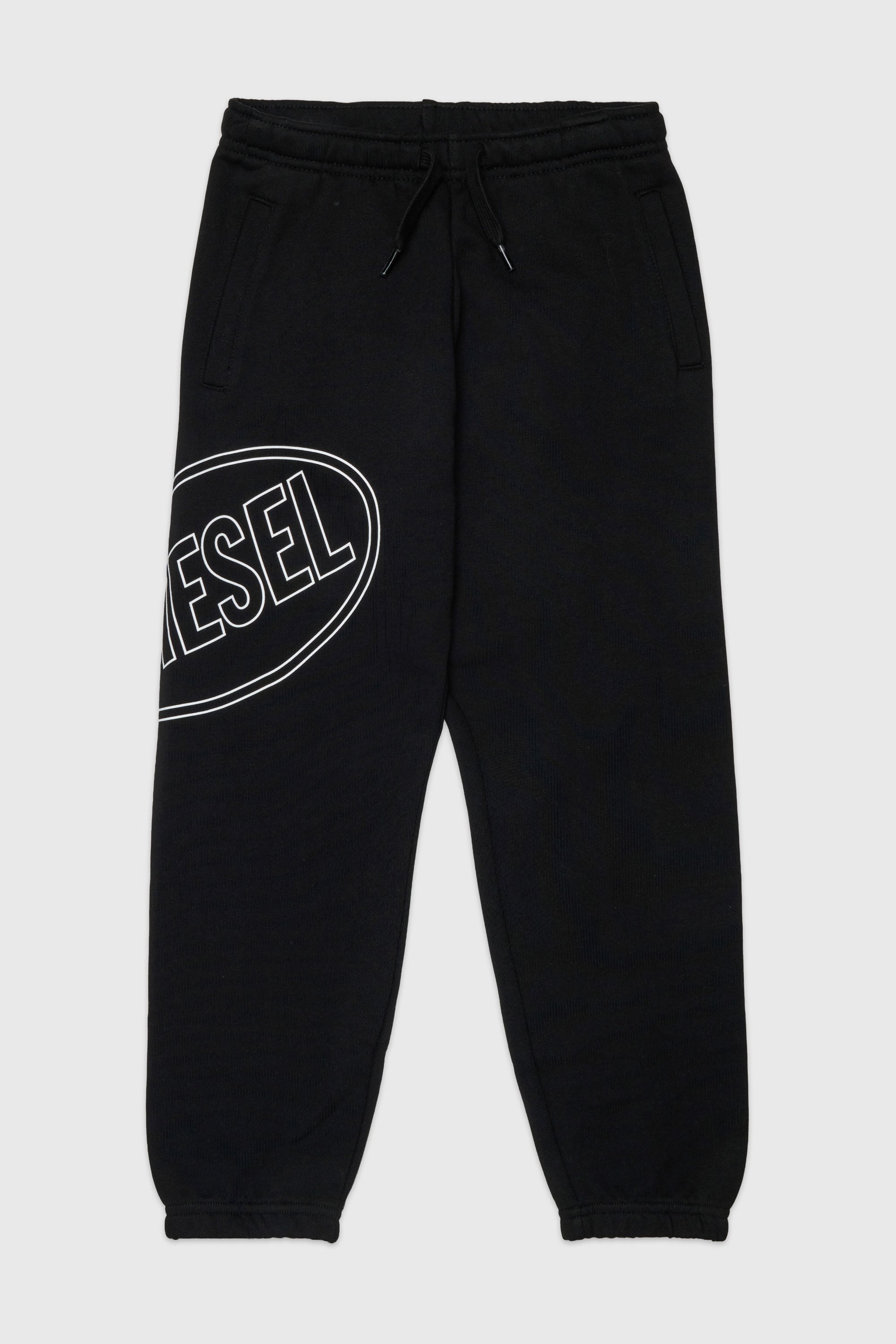 Diesel - PCIRCLE, Man's Sweatpants with side print in Black - 1