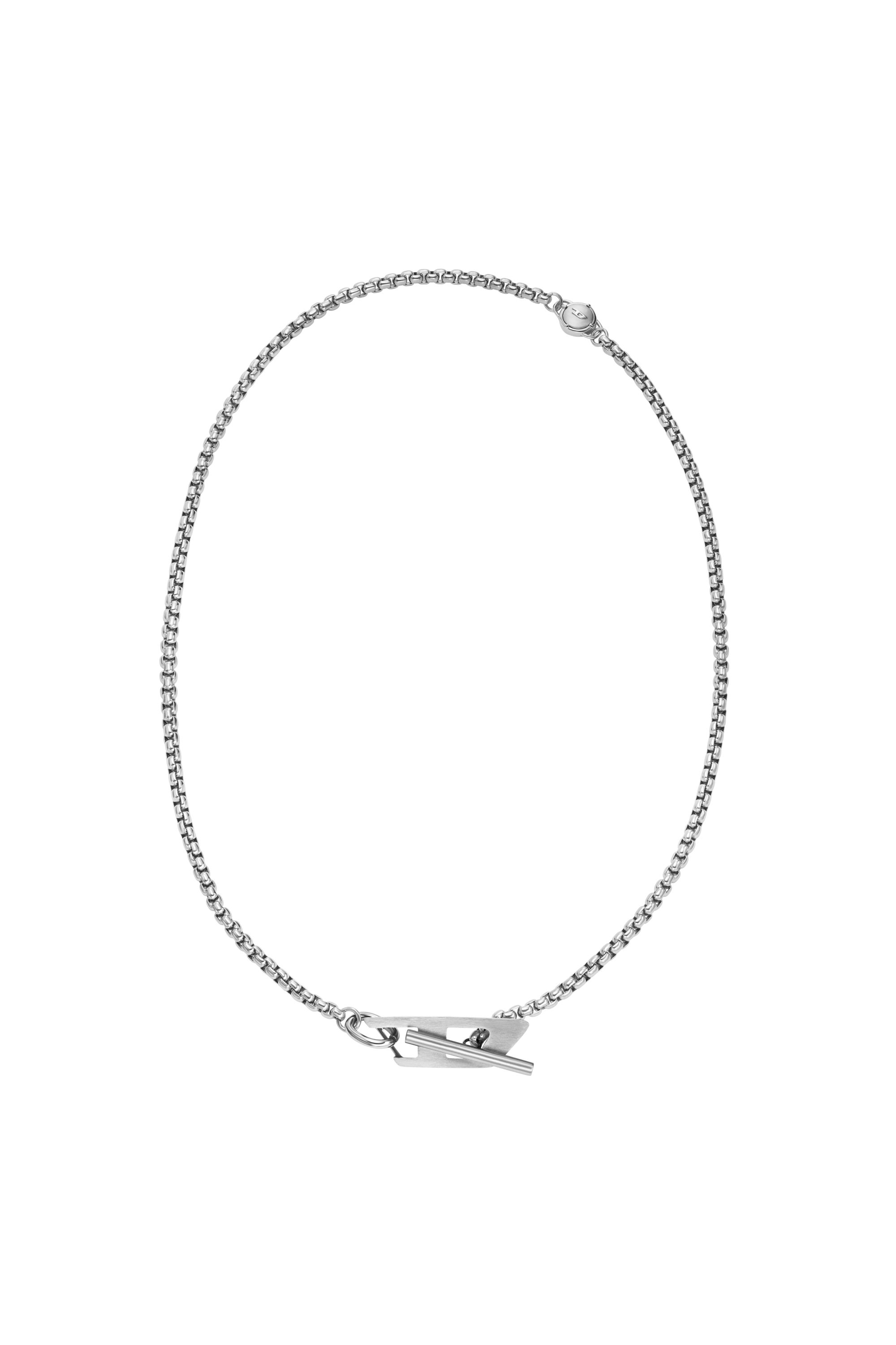 Diesel - DX1477, Unisex's Stainless steel chain necklace in Silver - 1