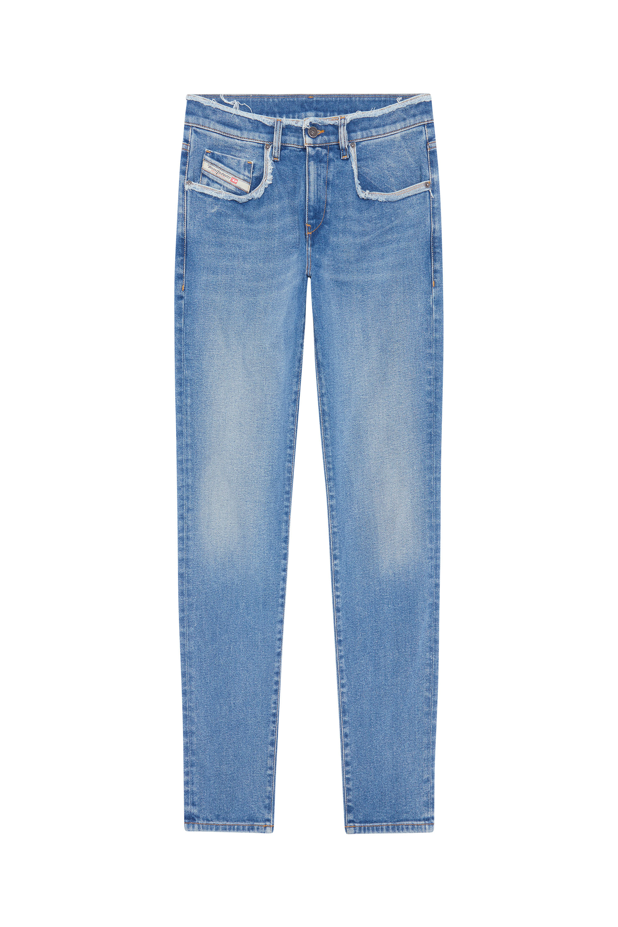 Diesel - 2019 D-STRUKT 09E19 Slim Jeans, Medium blue - Image 5