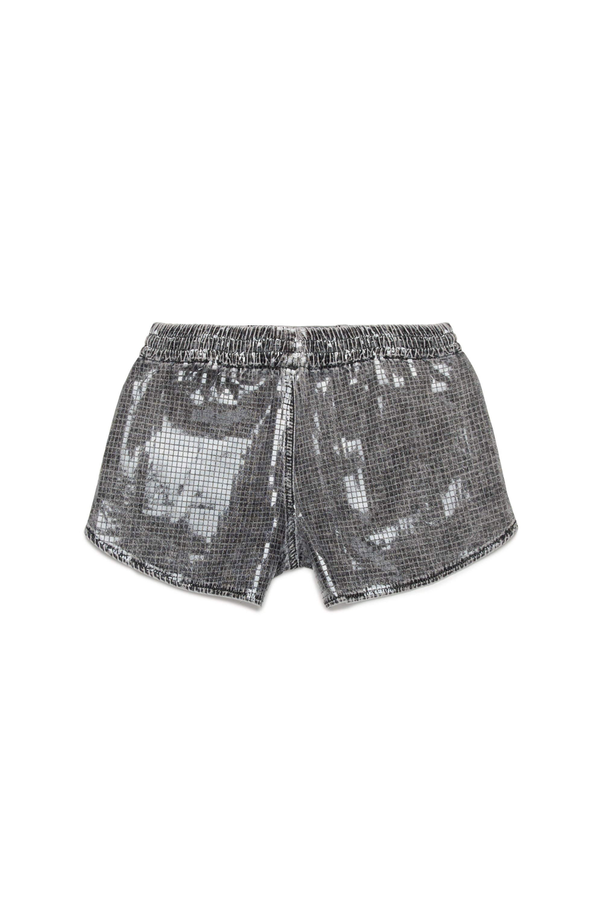 Diesel - PSUNNY, Woman's Track shorts in sequin denim in Black - 2