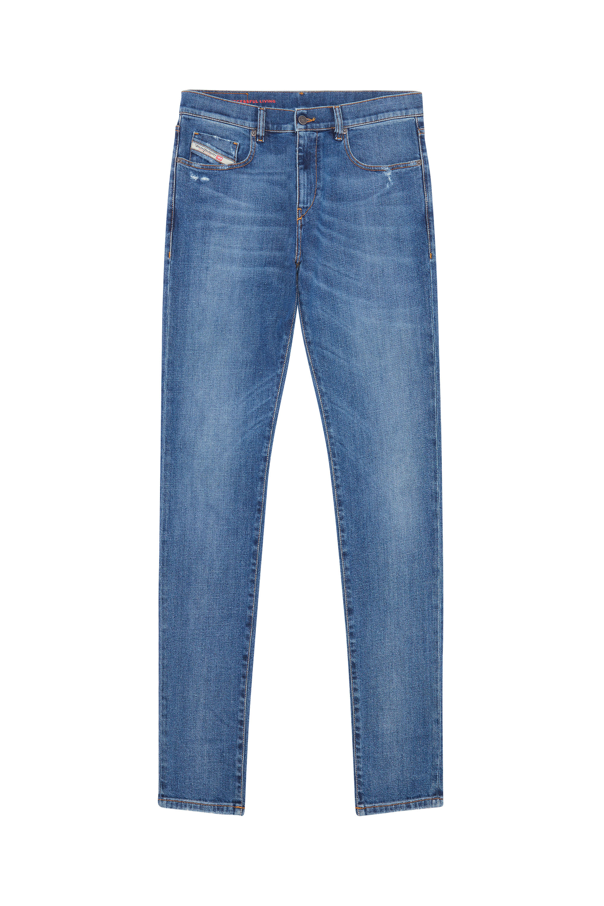 2019 D-STRUKT 09E44 Slim Jeans, Medium blue - Jeans