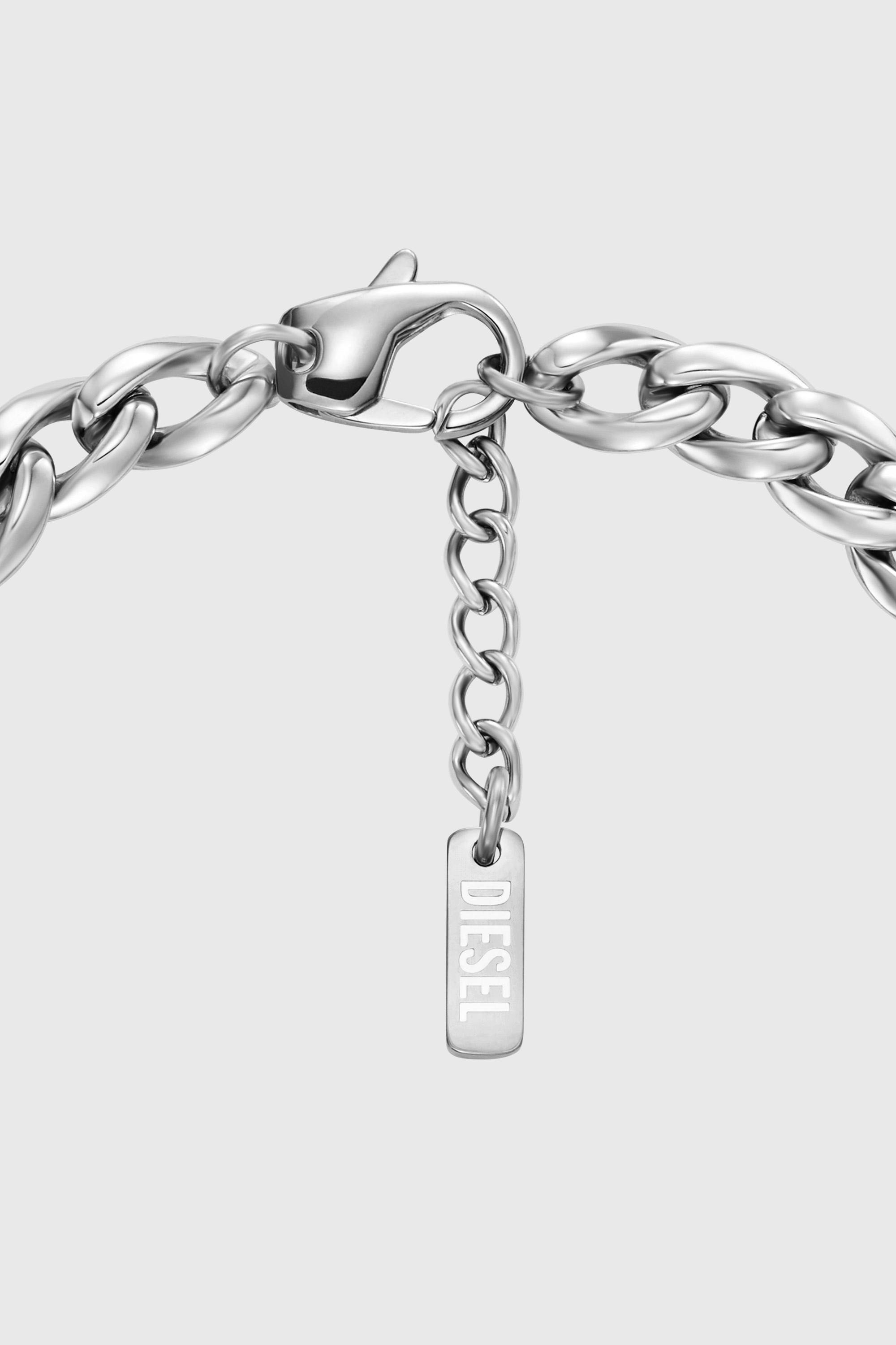 Diesel - DX1721040, Unisex's Stainless Steel Chain Bracelet in Silver - 2