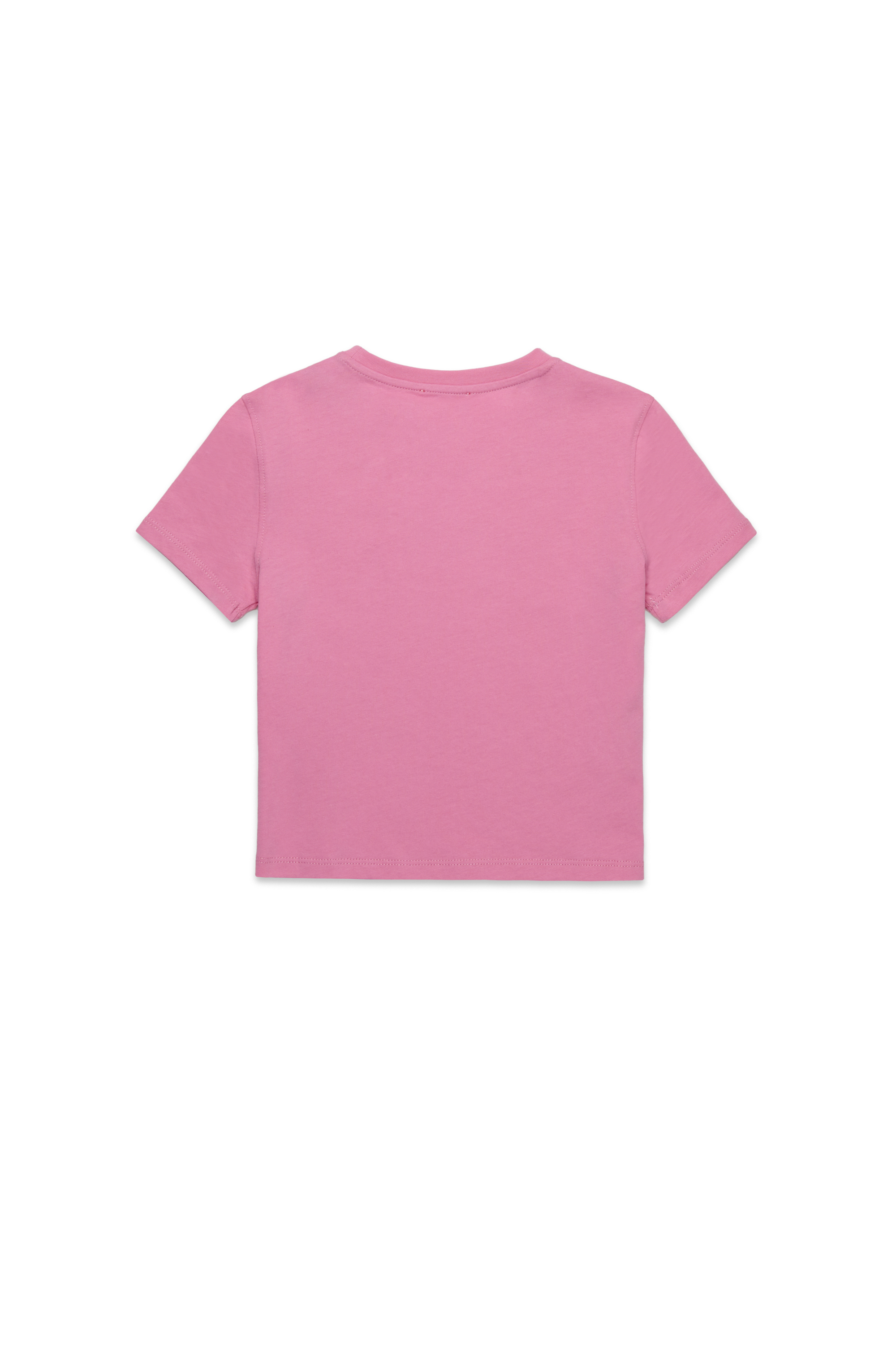 Diesel - TSLIGX, Woman's T-shirt with crystal Oval D logo in Pink - 2