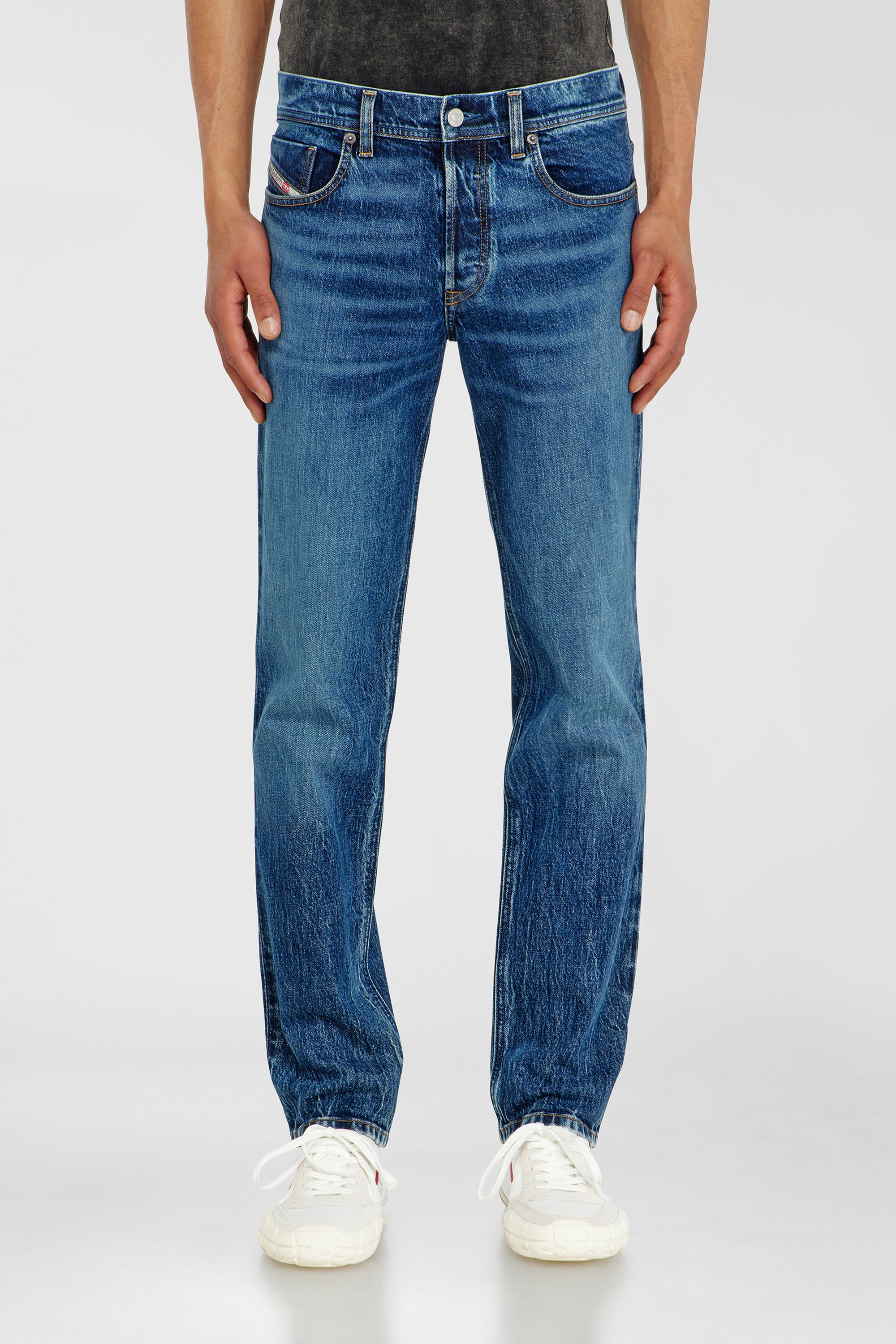 Diesel - Man's Regular Jeans 2023 D-Finitive 0KBBQ, Dark Blue - 1