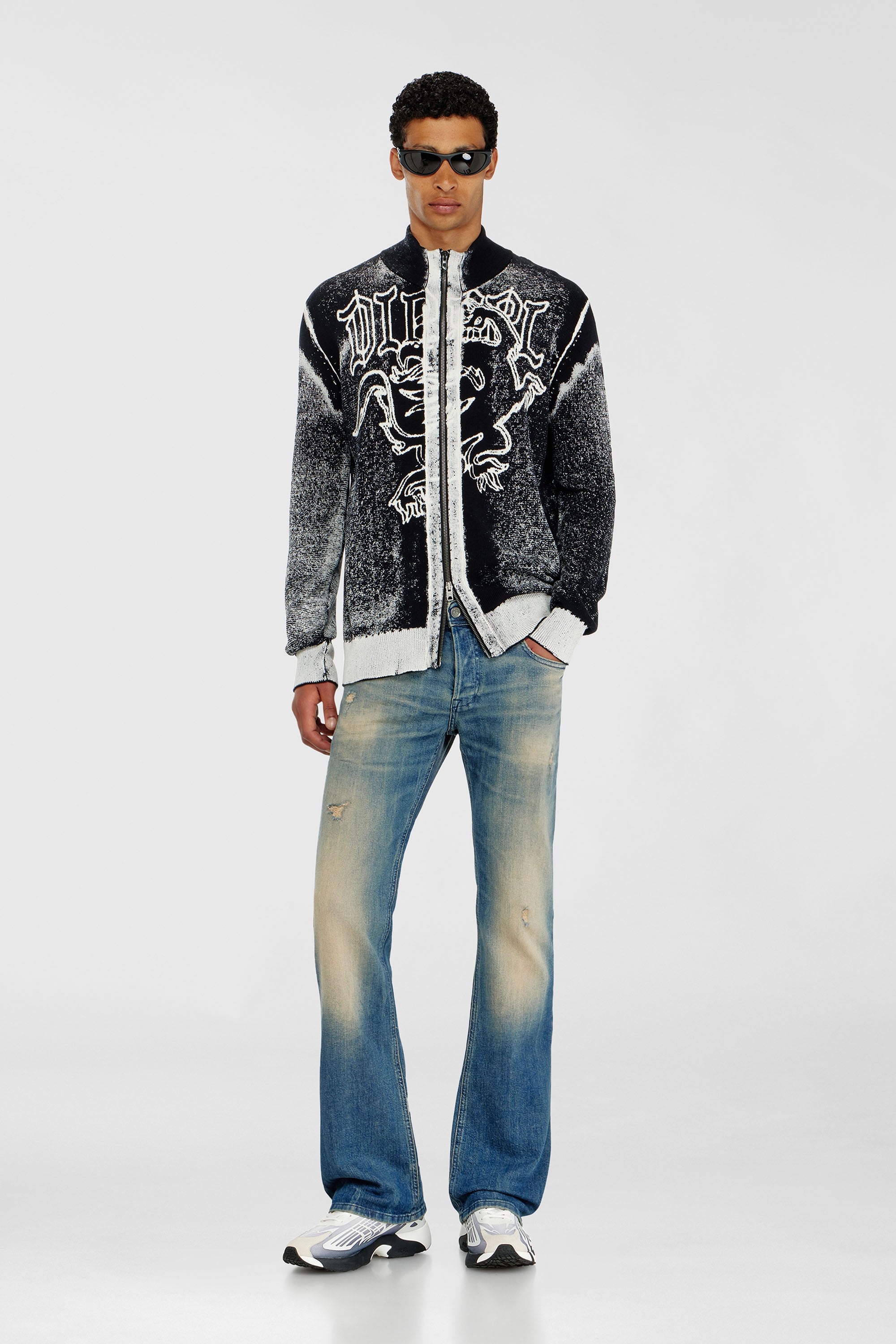 Diesel - Man's Bootcut Jeans 2007 Zatiny 0KBBW, Medium blue - 1