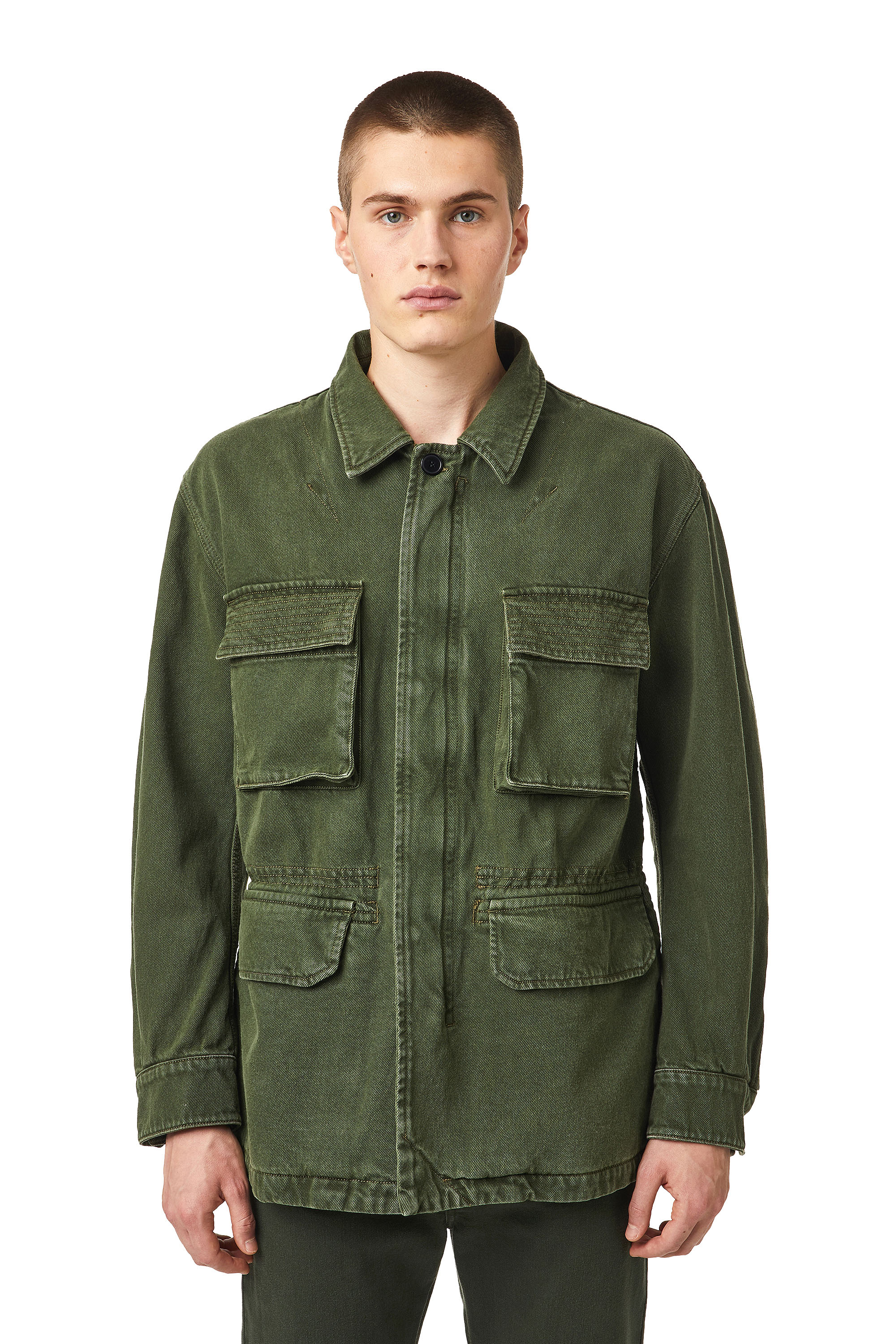 D-NOVO-SP, Olive Green - Denim Jackets