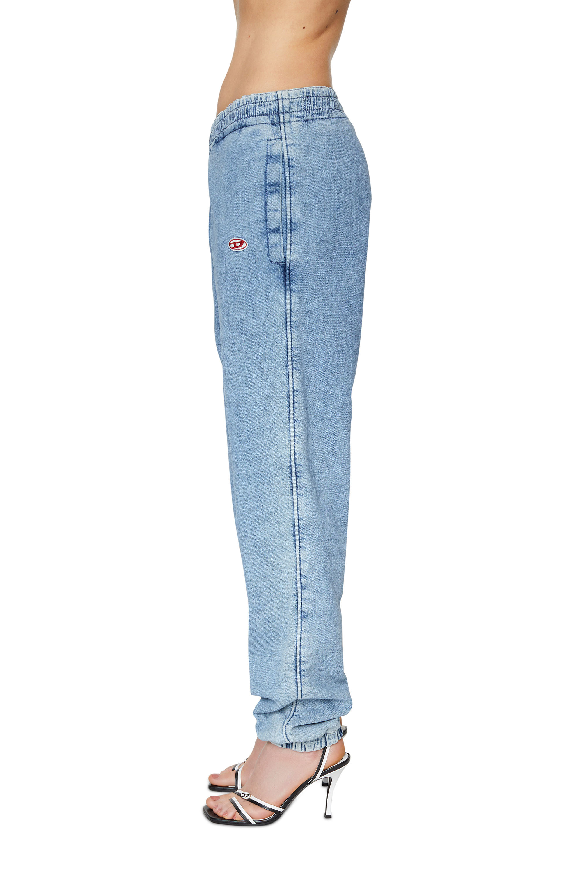Diesel - Tapered D-Lab Track Denim 09D01, Light Blue - Image 4