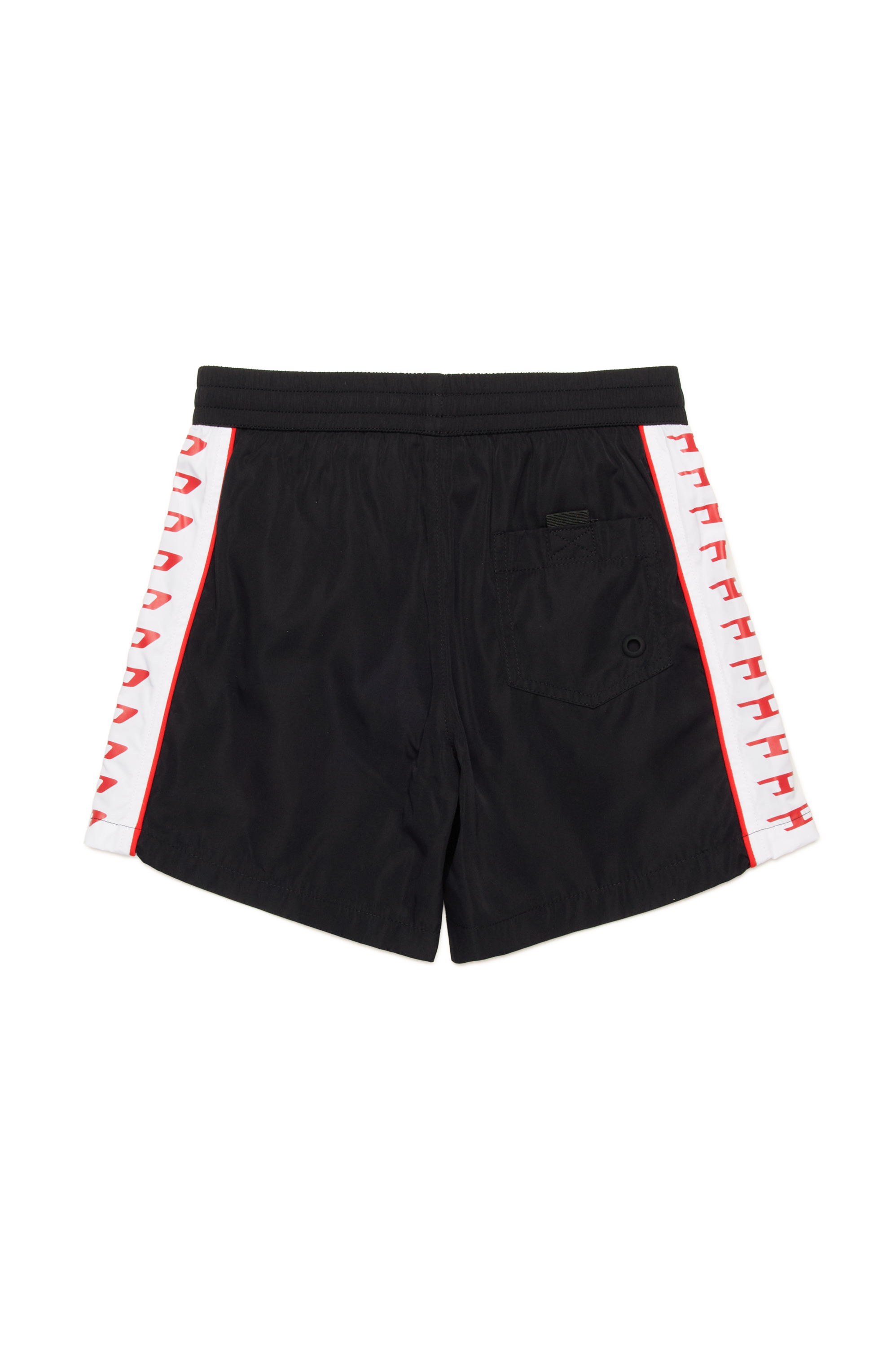 Diesel - MIPRES, Man's Swim shorts with contrast logo bands in Black - 2