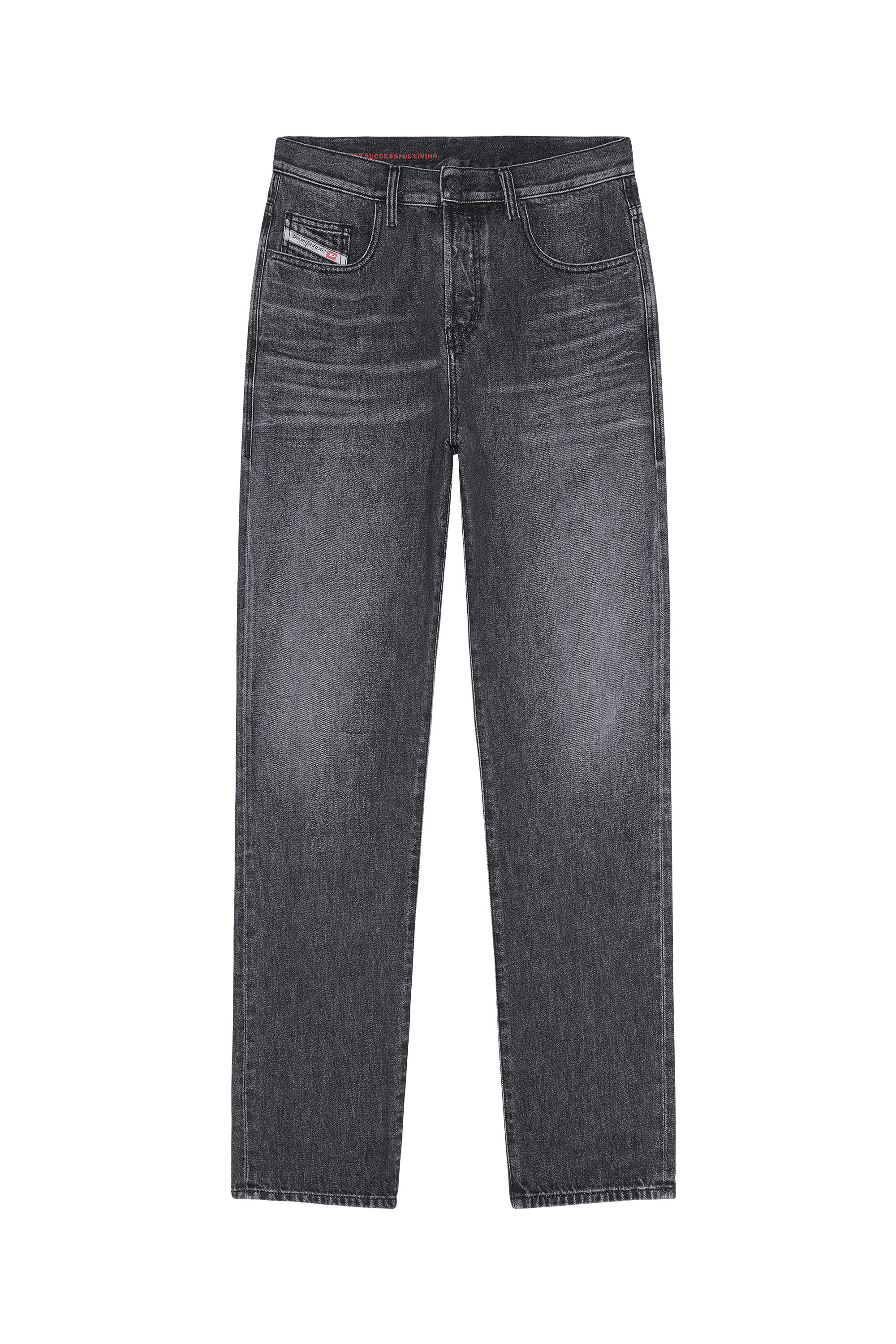Diesel - 2020 D-Viker 007C4 Straight Jeans, Black/Dark grey - Image 6