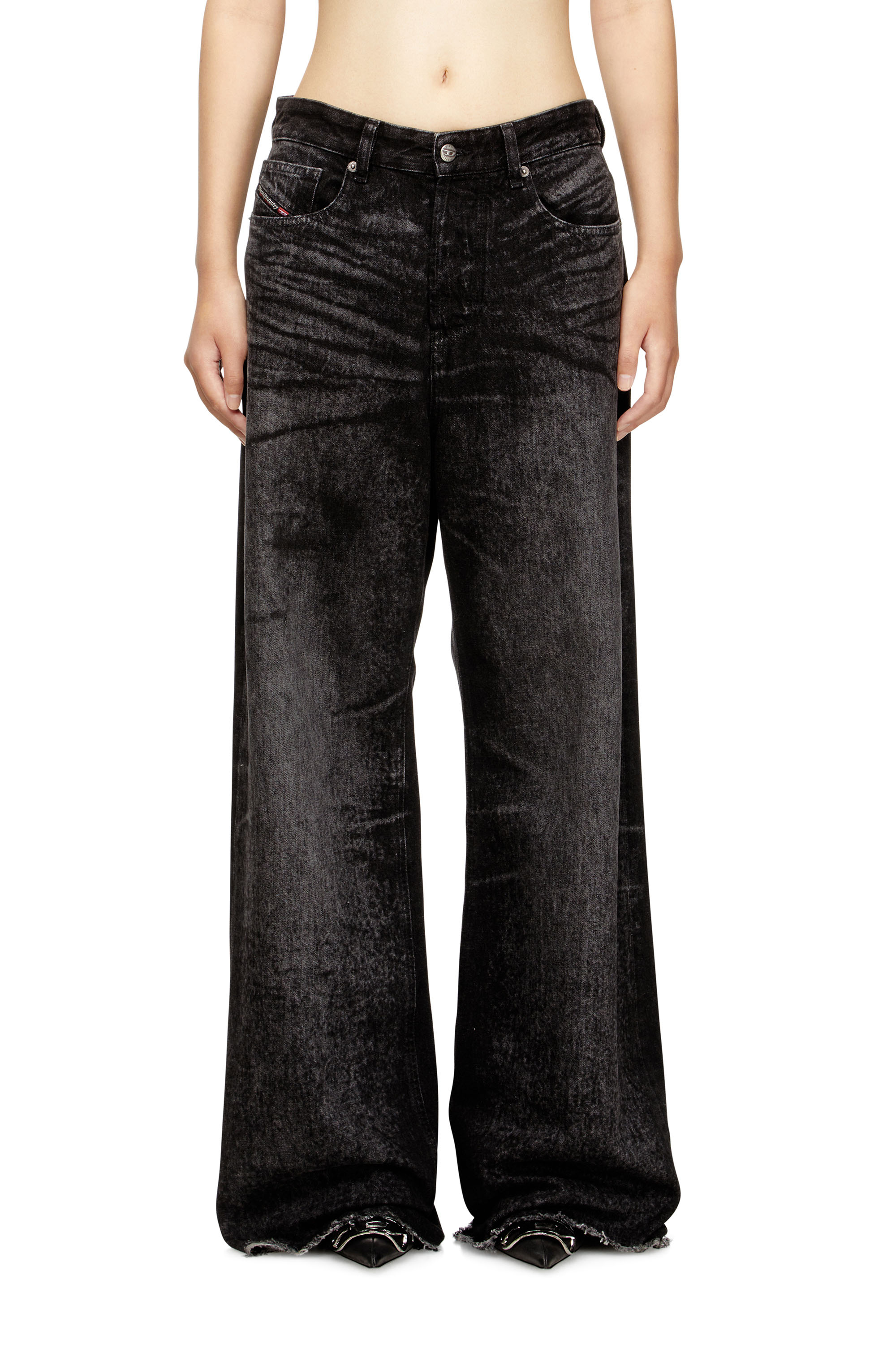 Relaxed Jeans 1996 D-Sire 007DB, Black/Dark grey Diesel - Woman's Relaxed Jeans 1996 D-Sire 007DB, Black/Dark grey - 3