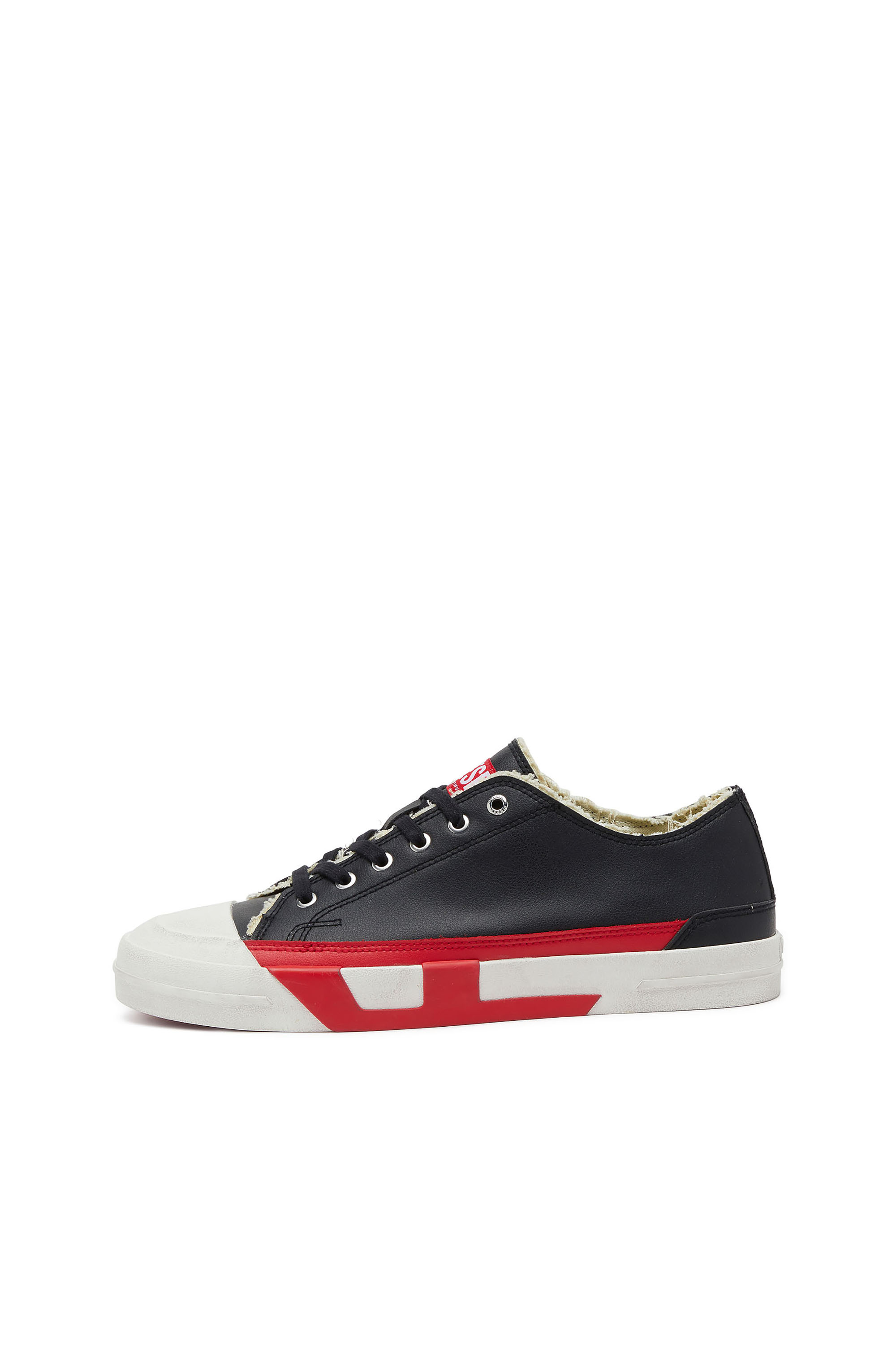 Diesel - S-D-VERSE LOW II, Man's S-D-Verse logo sneakers in Black/Red - 2