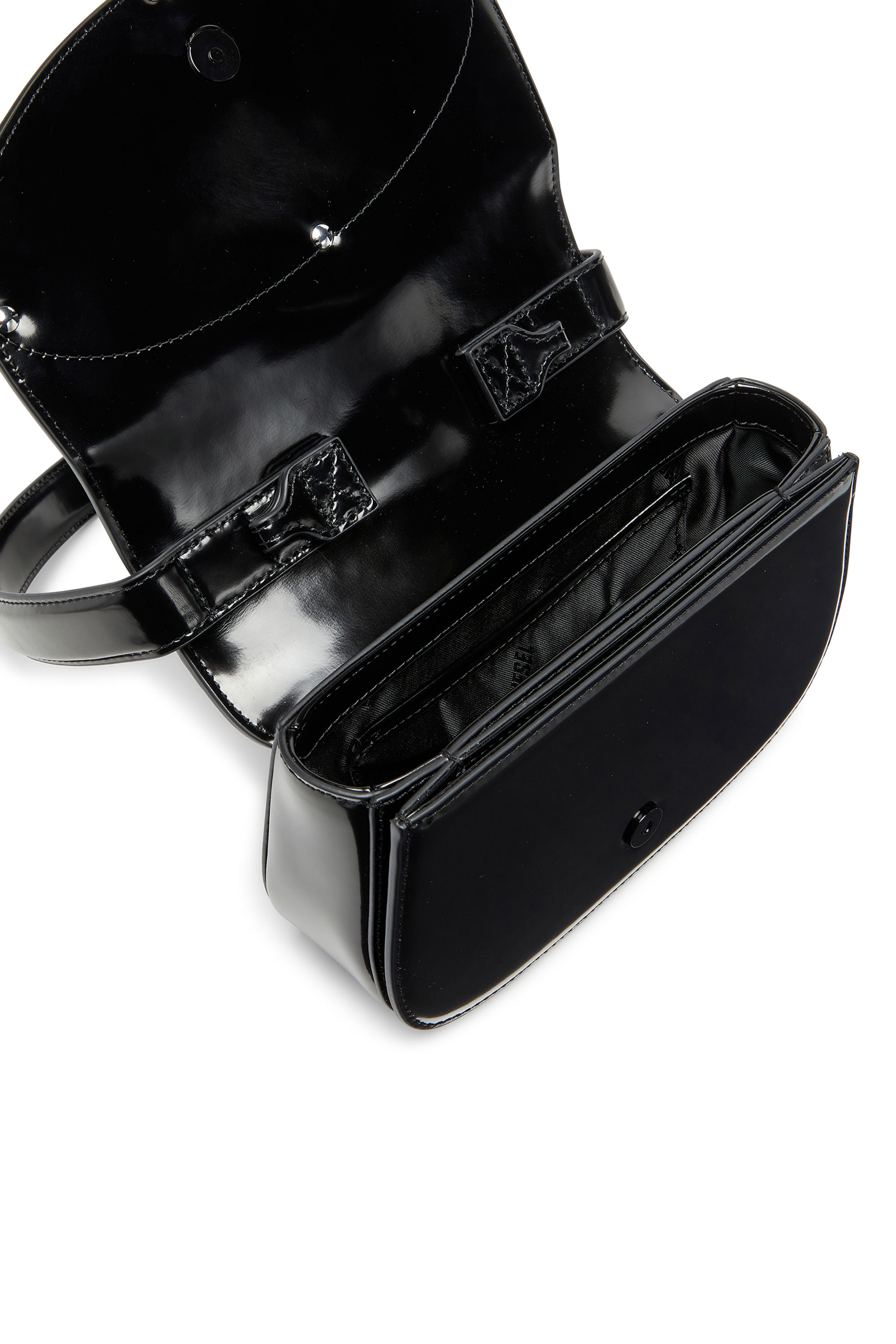 Diesel - 1DR, Woman's 1DR-Iconic shoulder bag in mirrored leather in Black - 3