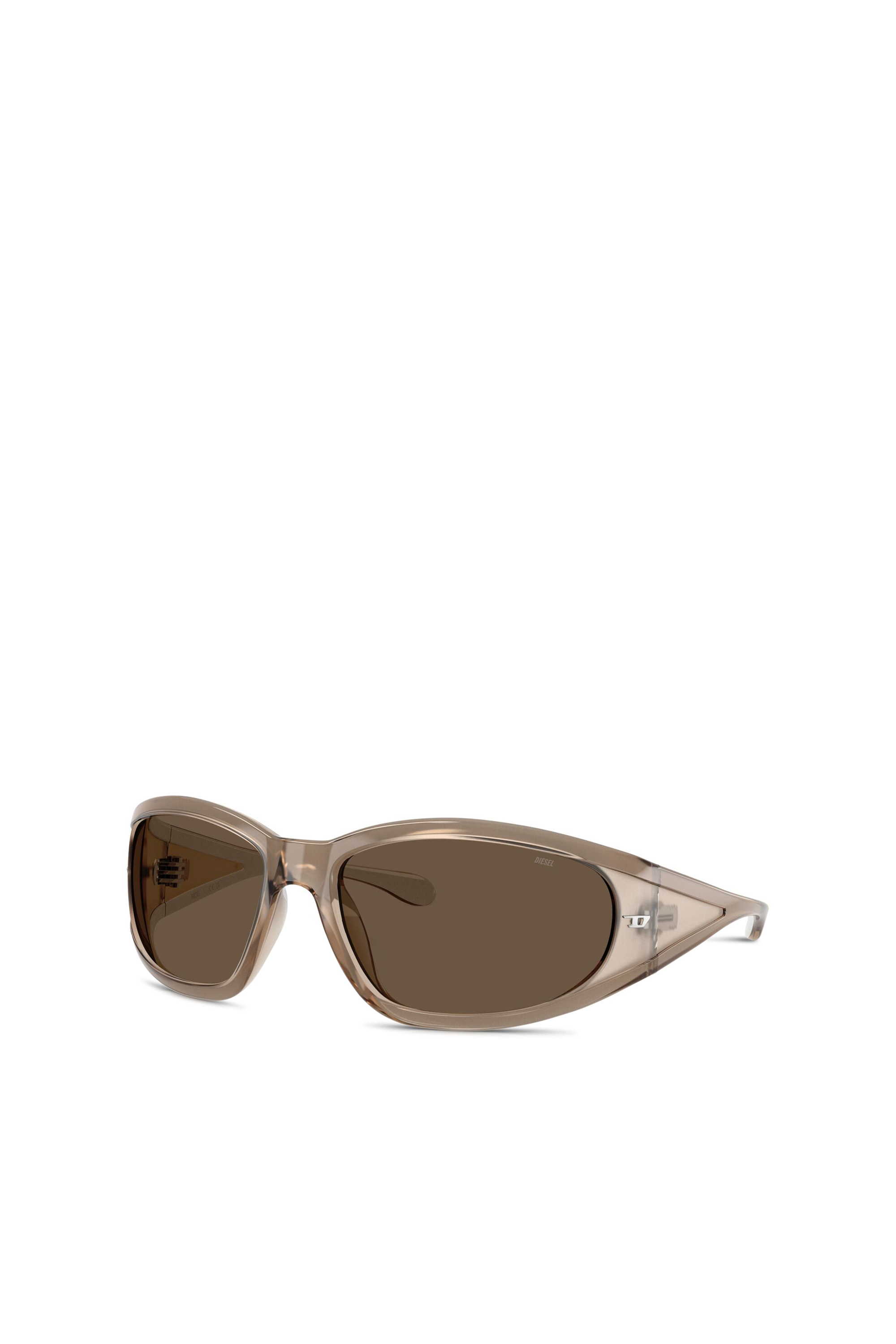 Diesel - 0DL3002, Unisex's Rectangular sunglasses in acetate in Brown - 4