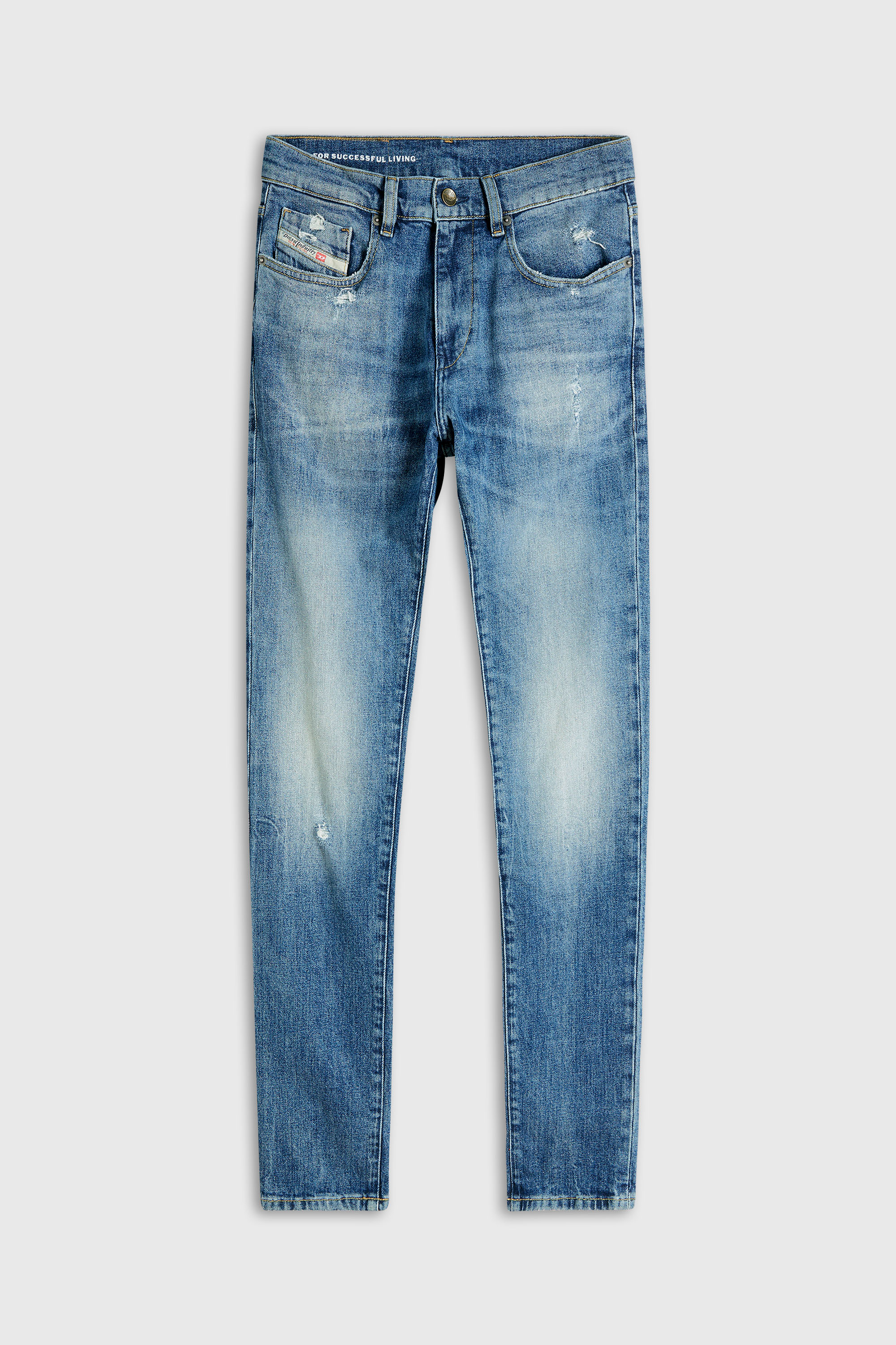 Diesel - Man's Slim Jeans 2019 D-Strukt 0KICR, Medium blue - 2
