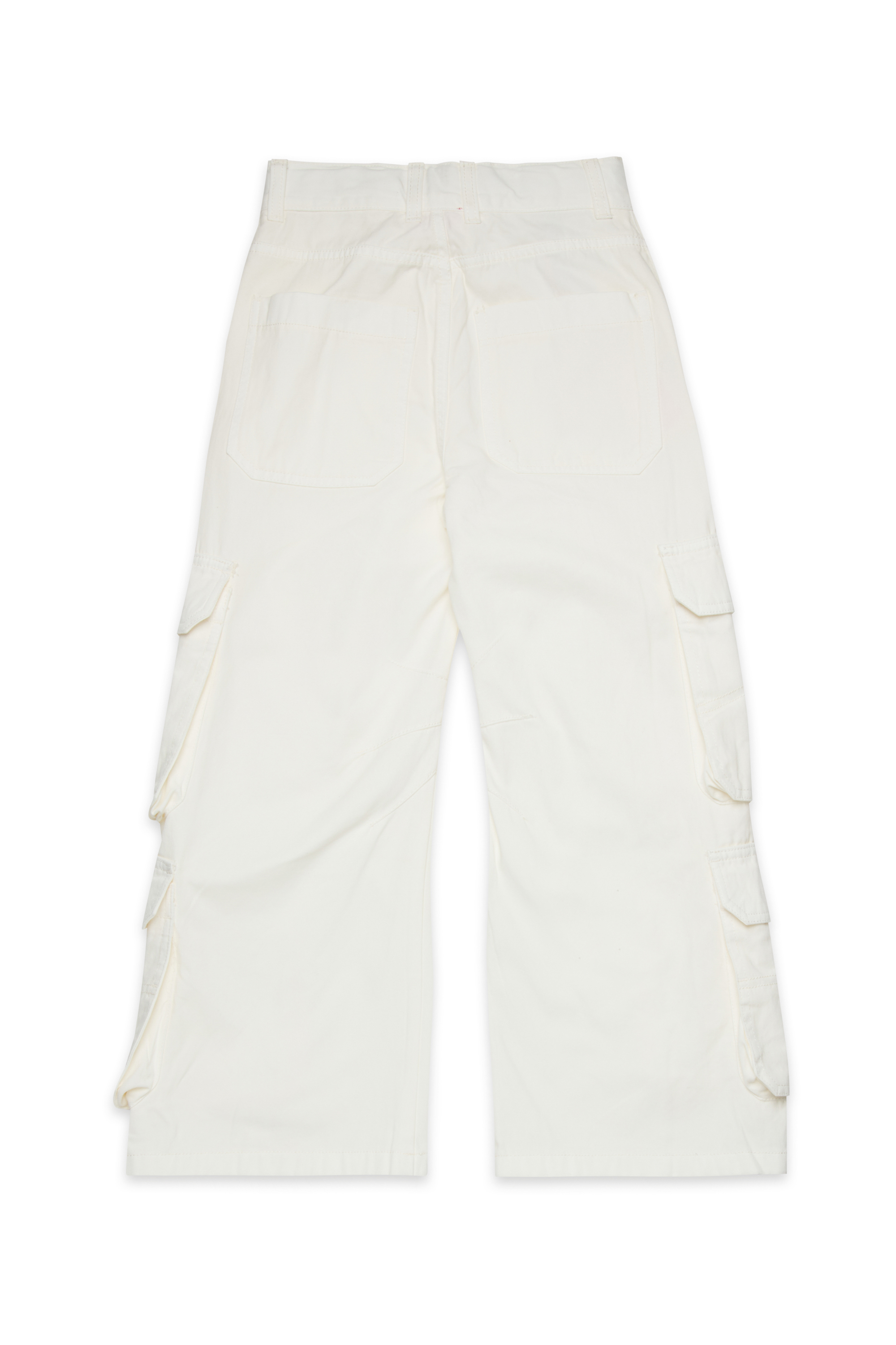 Diesel - PDARGJXCARGO, Woman's Multi-pocket cargo pants in White - 2