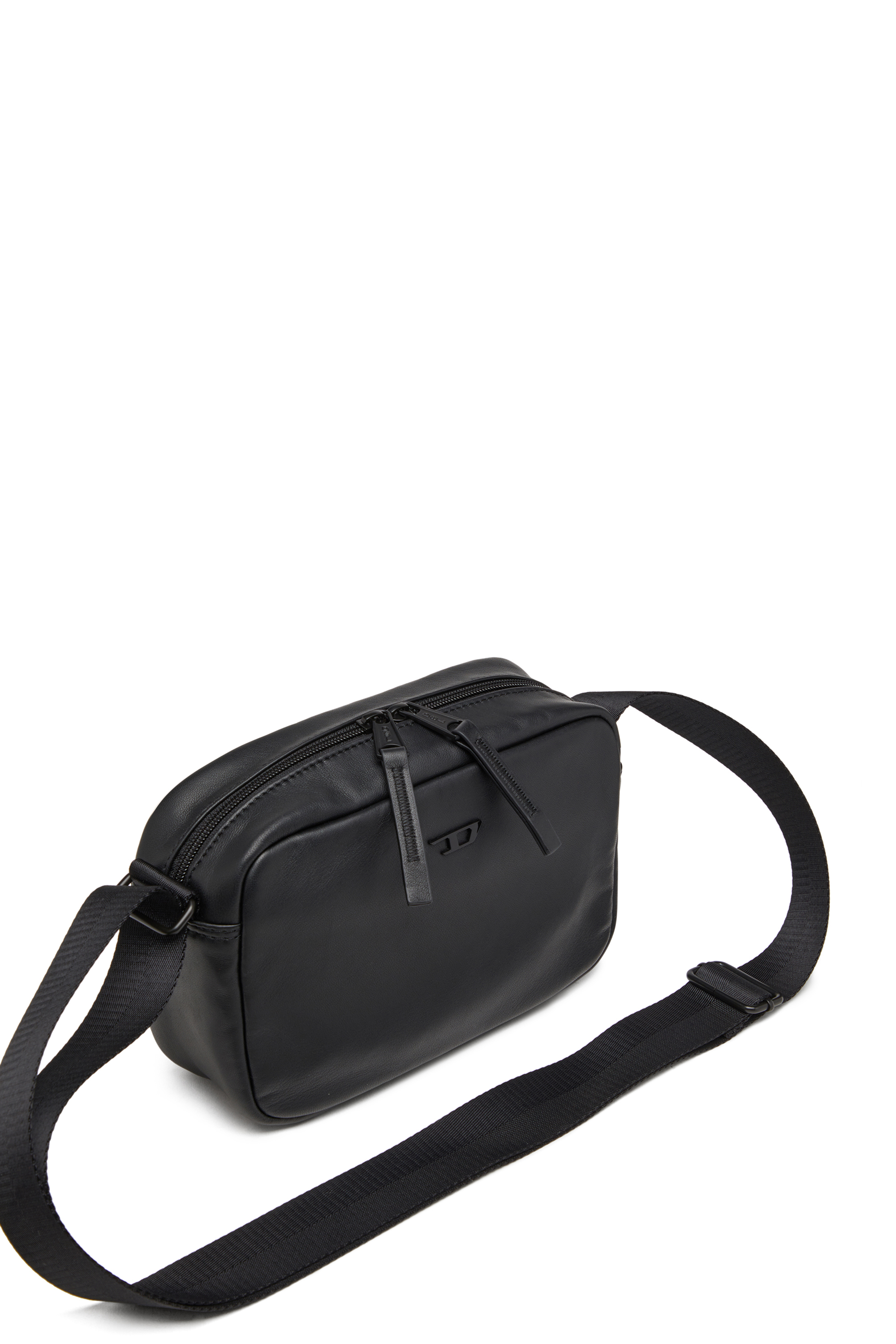 Diesel - RAVE CAMERA BAG X, Man's Rave-Camera bag in nappa leather in Black - 5