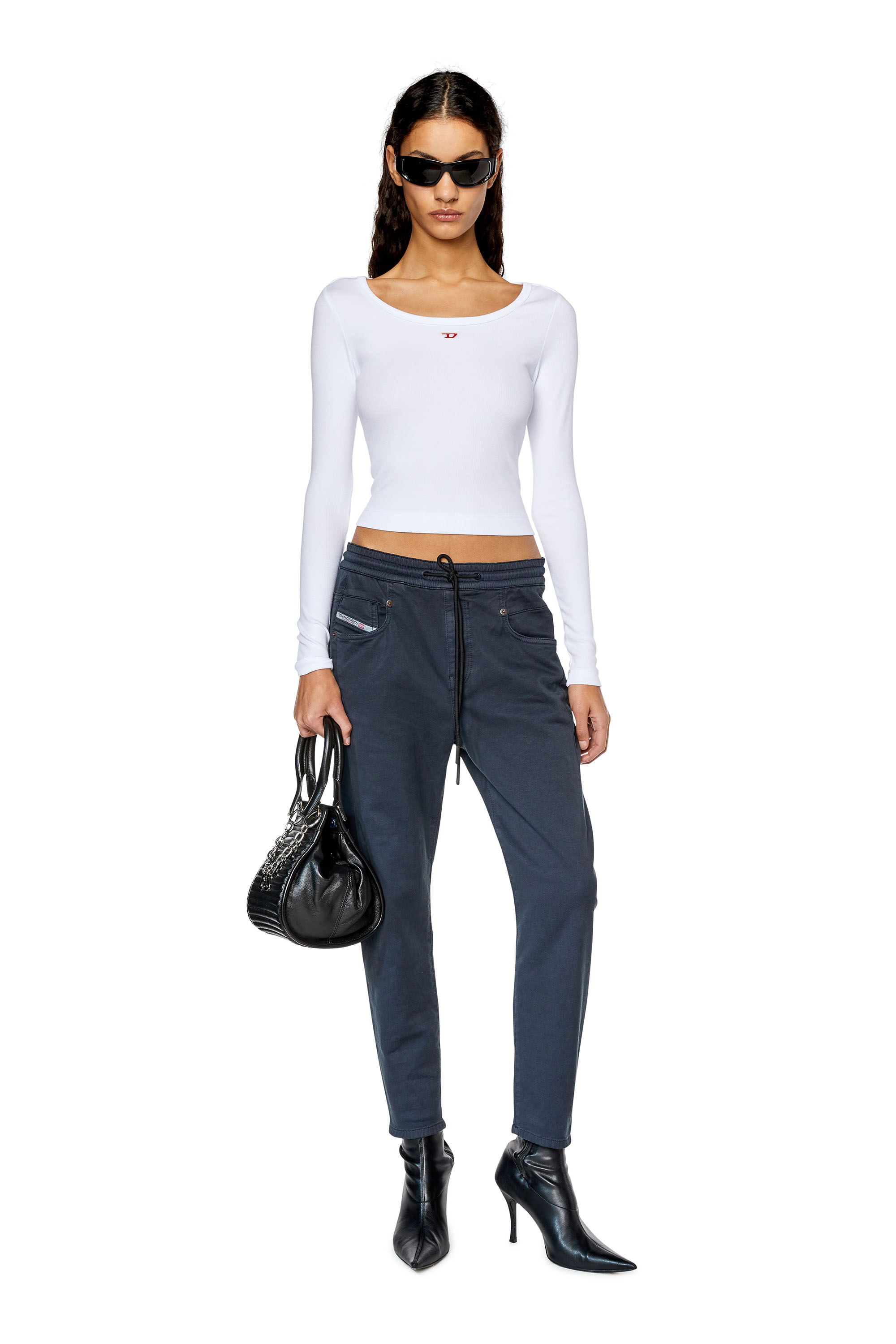 Diesel - Fayza JoggJeans® 068DY Boyfriend, Blue - Image 4