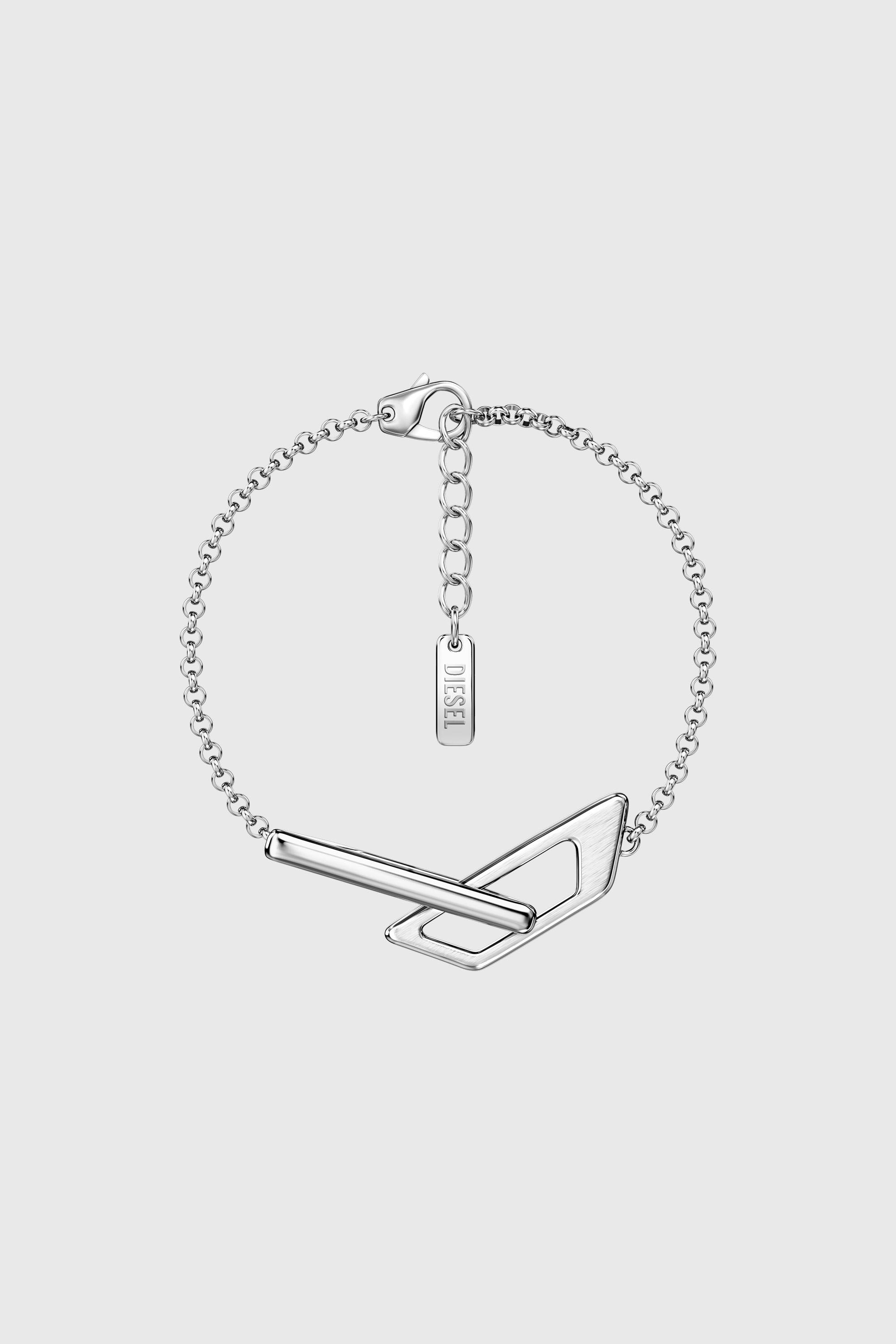 Diesel - DX1726040, Unisex's Stainless Steel Chain Bracelet in Silver - 1