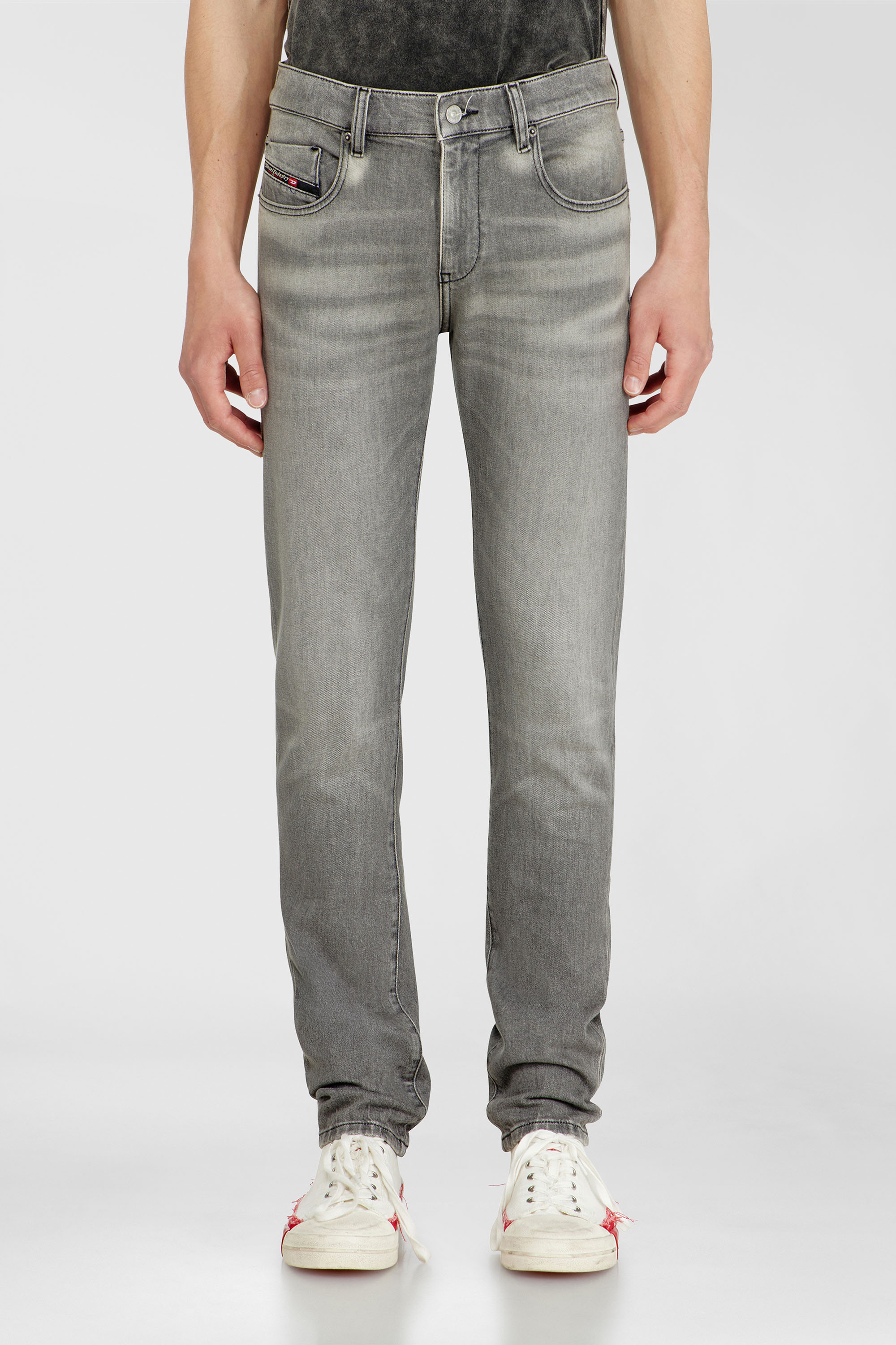 Diesel - Man's Slim Jeans 2019 D-Strukt 0KBBL, Light Grey - 4