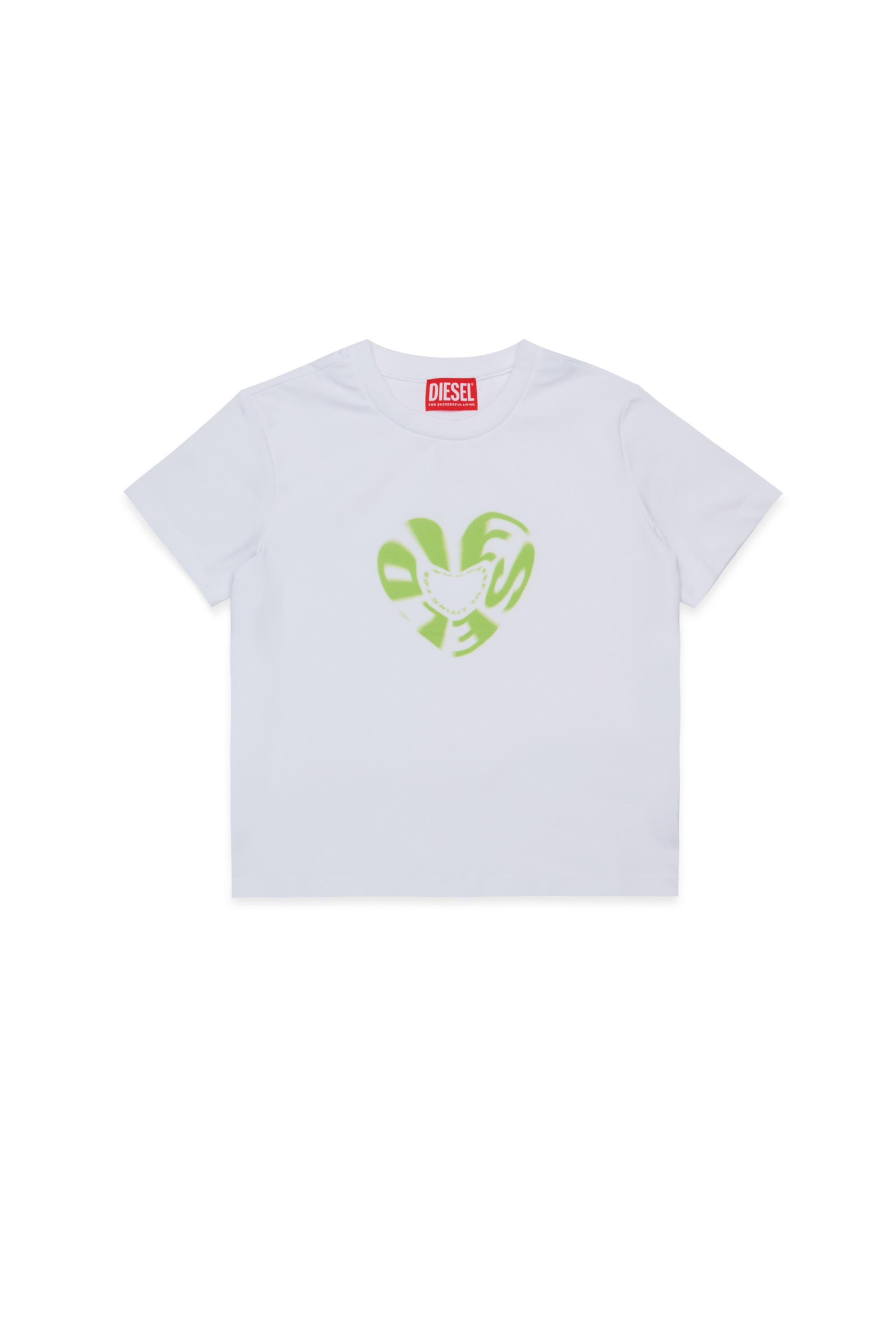 Diesel - TIPRID, Woman's Cotton T-shirt with graphic print in White - 1