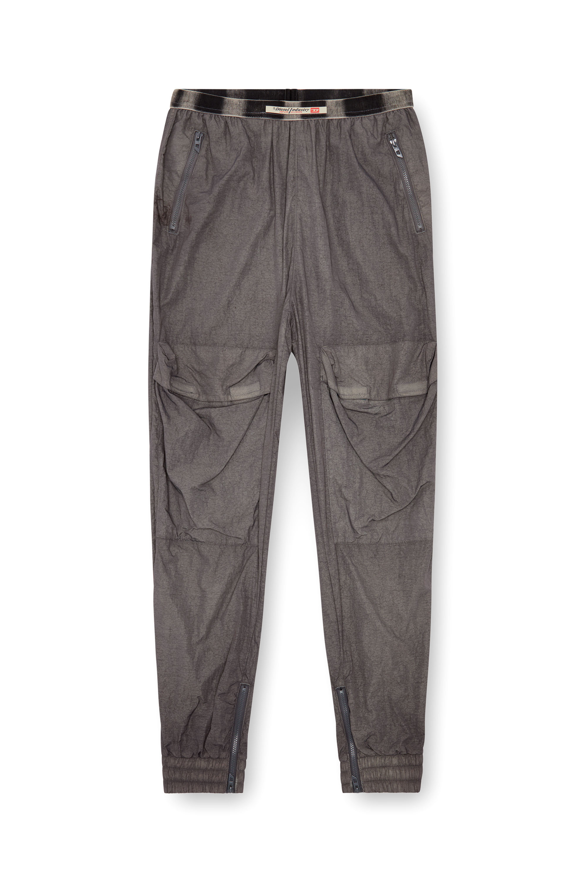 Diesel - P-ARADISE, Woman Cargo pants in faded nylon in Grey - Image 4